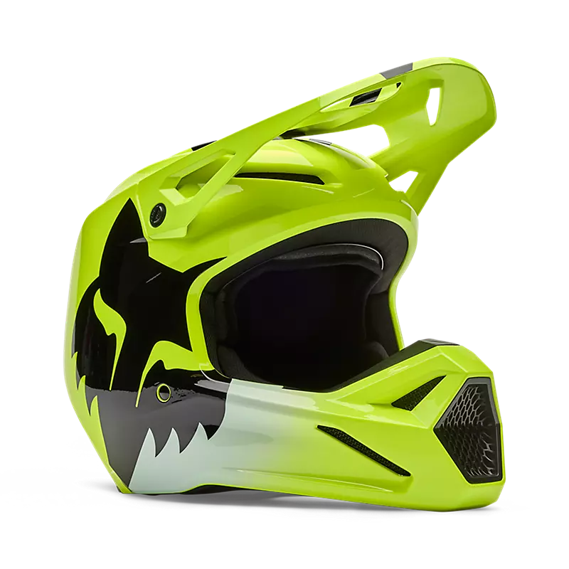 YTH V1 SHIELD HELMET - FLUORESCENT YELLOW