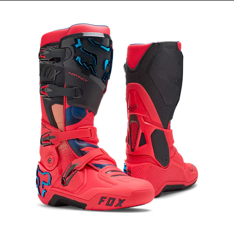 Fox Instinct Vision LE Motocross Boots - Neon Pink
