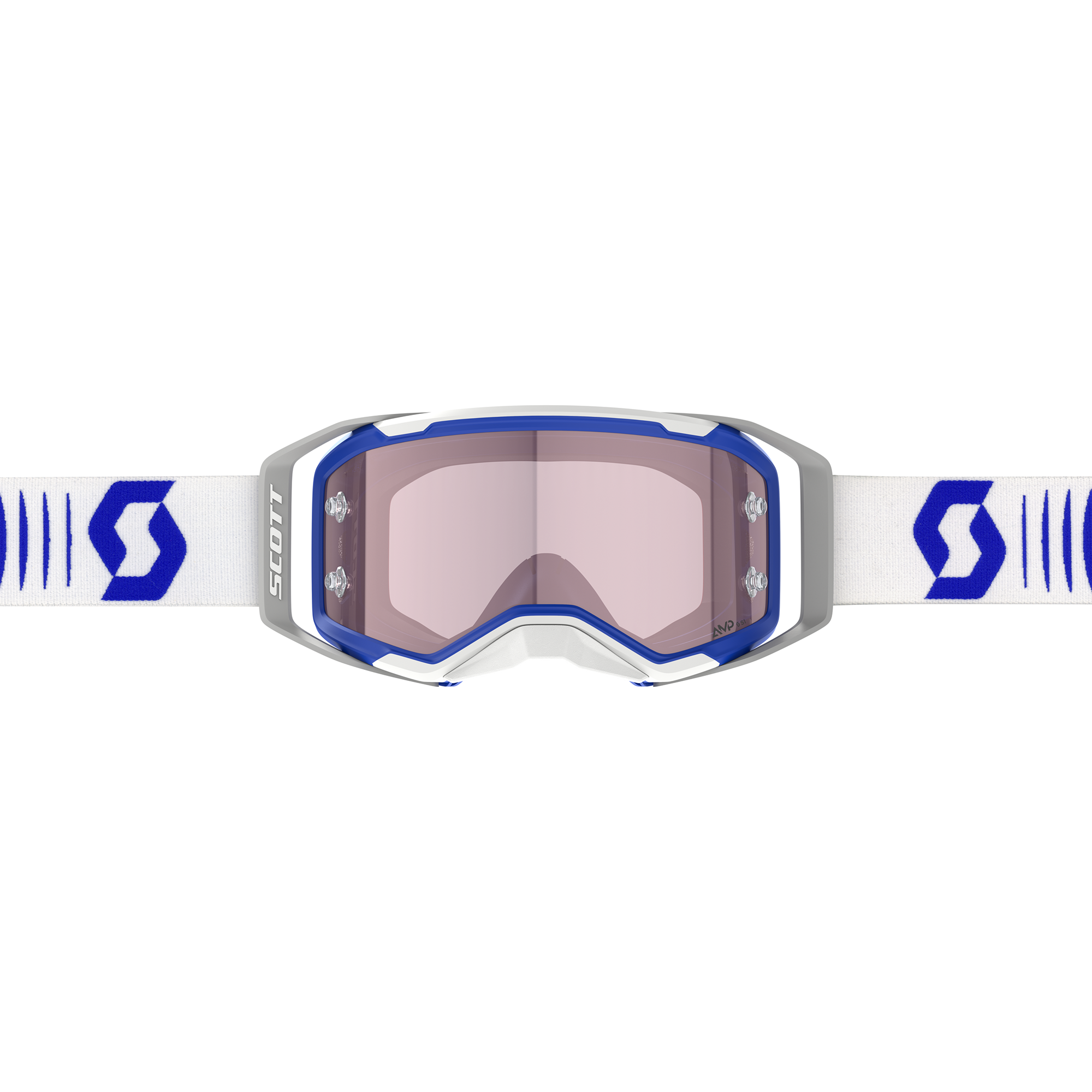 Scott Prospect 2.0 AMP Goggle (Doppler White / Blue) Rose Works Lens