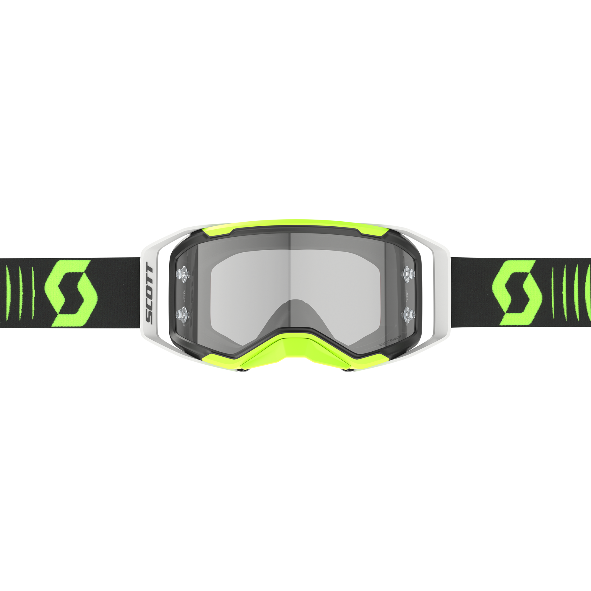 Scott Prospect 2.0 LS Goggle (Doppler Black / Neon Yellow) Light Sensitive Grey Works Lens