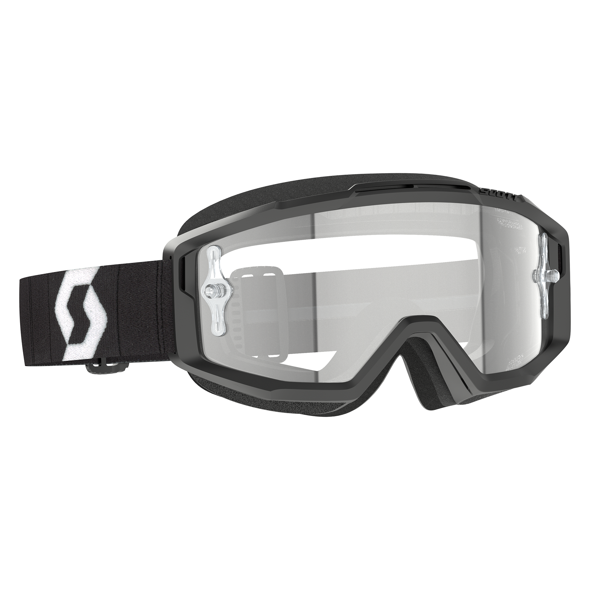 Scott Split OTG Goggle (Black / White) Clear Works Lens
