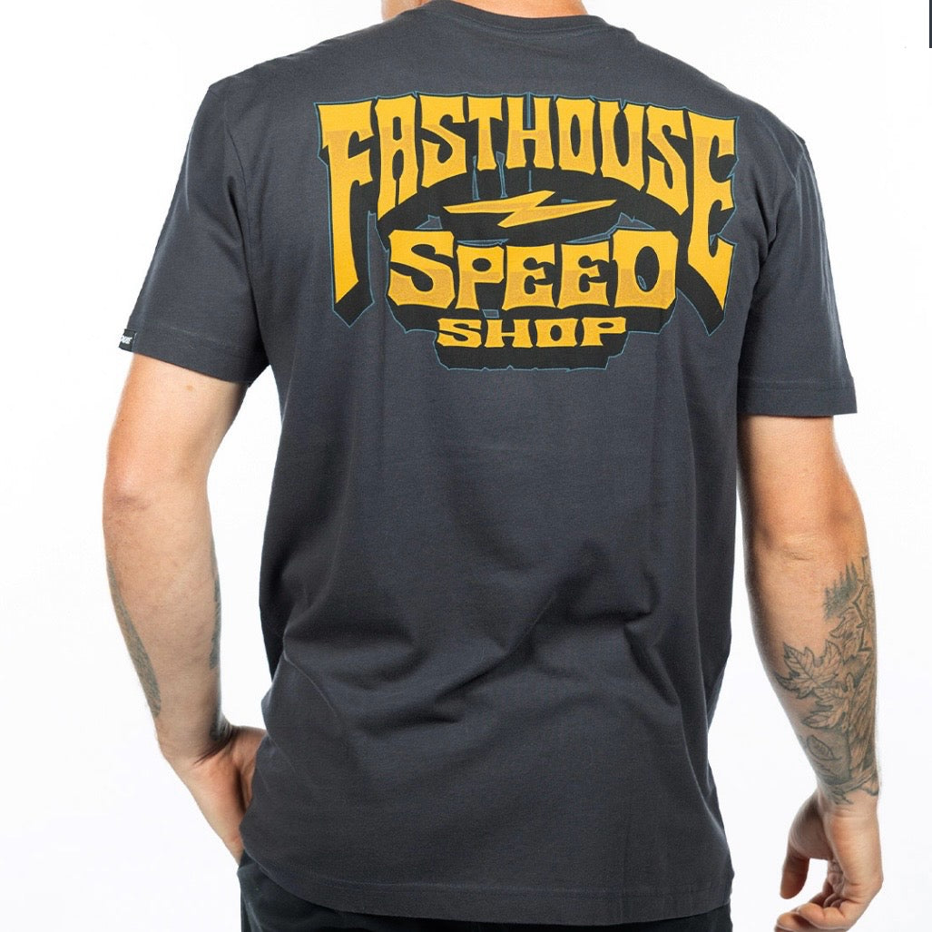 Record SS Tee - Graphite Black