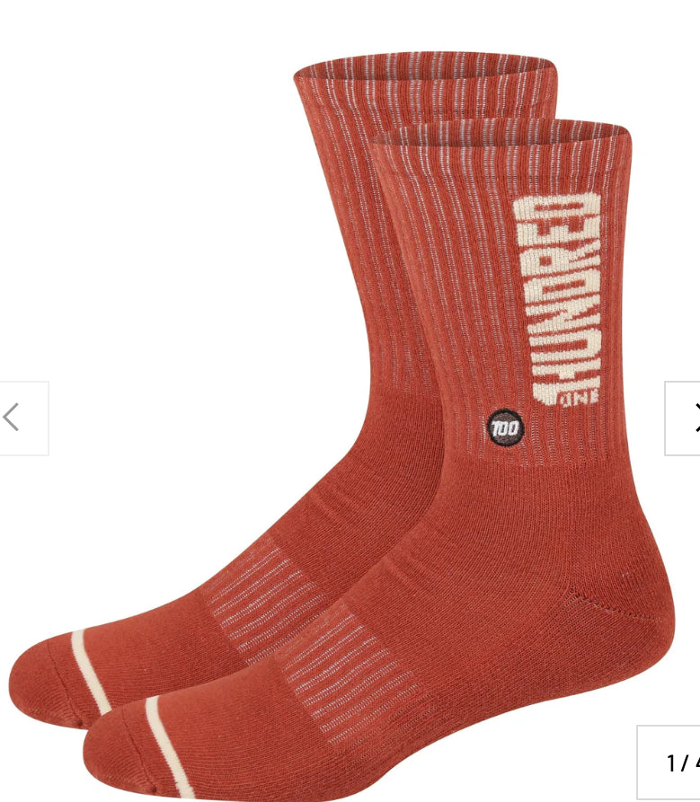 100 Clay Crew Sock