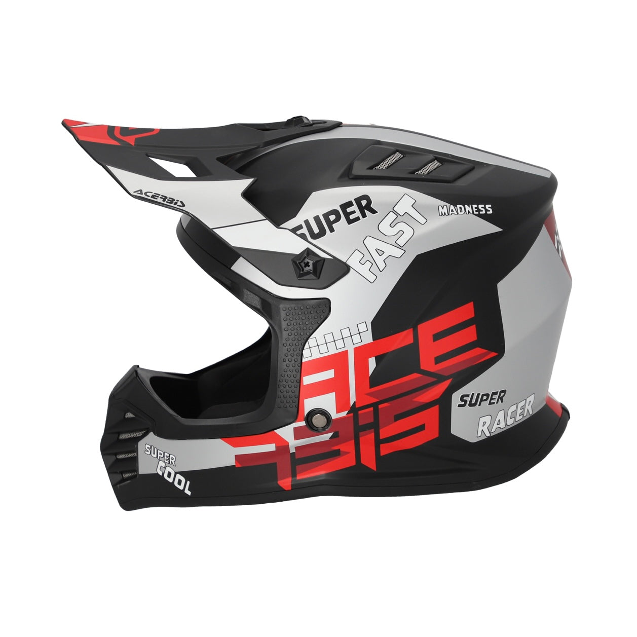 ACERBIS Kids Profile Junior Helmet - Black/Red