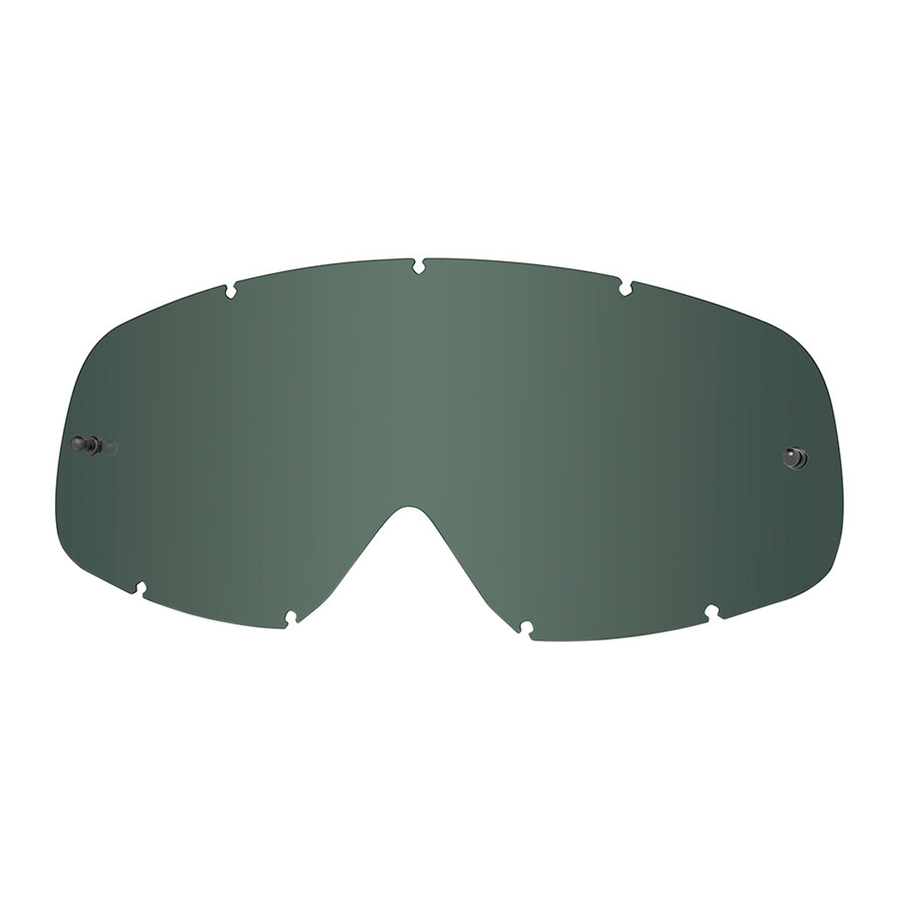 Oakley O-Frame MX Replacement Lens Dark Smoke replacement goggle lens, front view