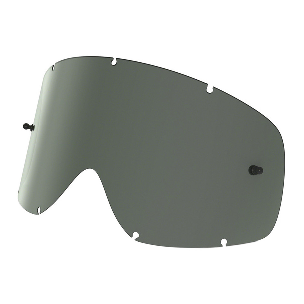Oakley XS O-Frame MX Dark Grey Replacement Lens (Single) replacement goggle lens, front view