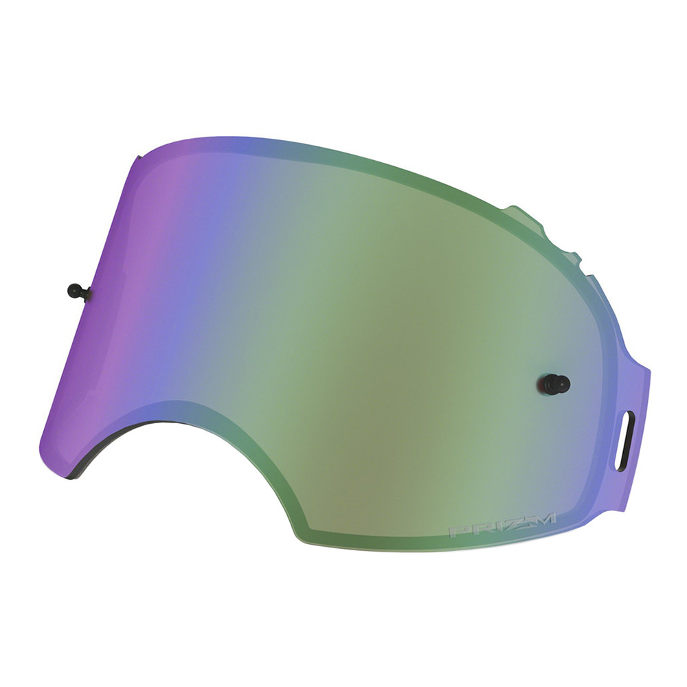 Oakley Airbrake MX Prizm MX Jade Iridium Replacement Lens replacement goggle lens, front view