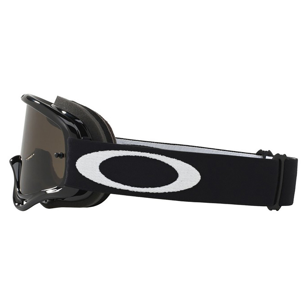 Oakley O Frame MX Jet Black w/Dark Smoke motocross goggle, front view