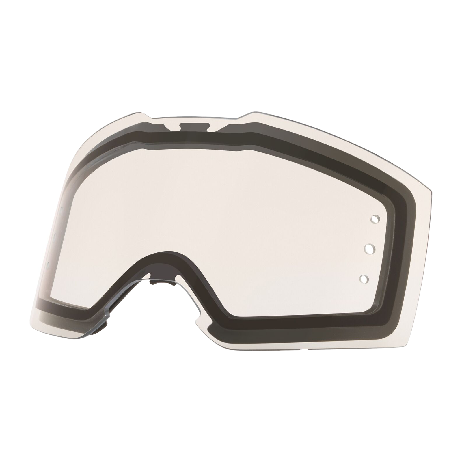 Oakley Front Line MX Clear Roll Off Replacement Lens roll-off lens kit, front view