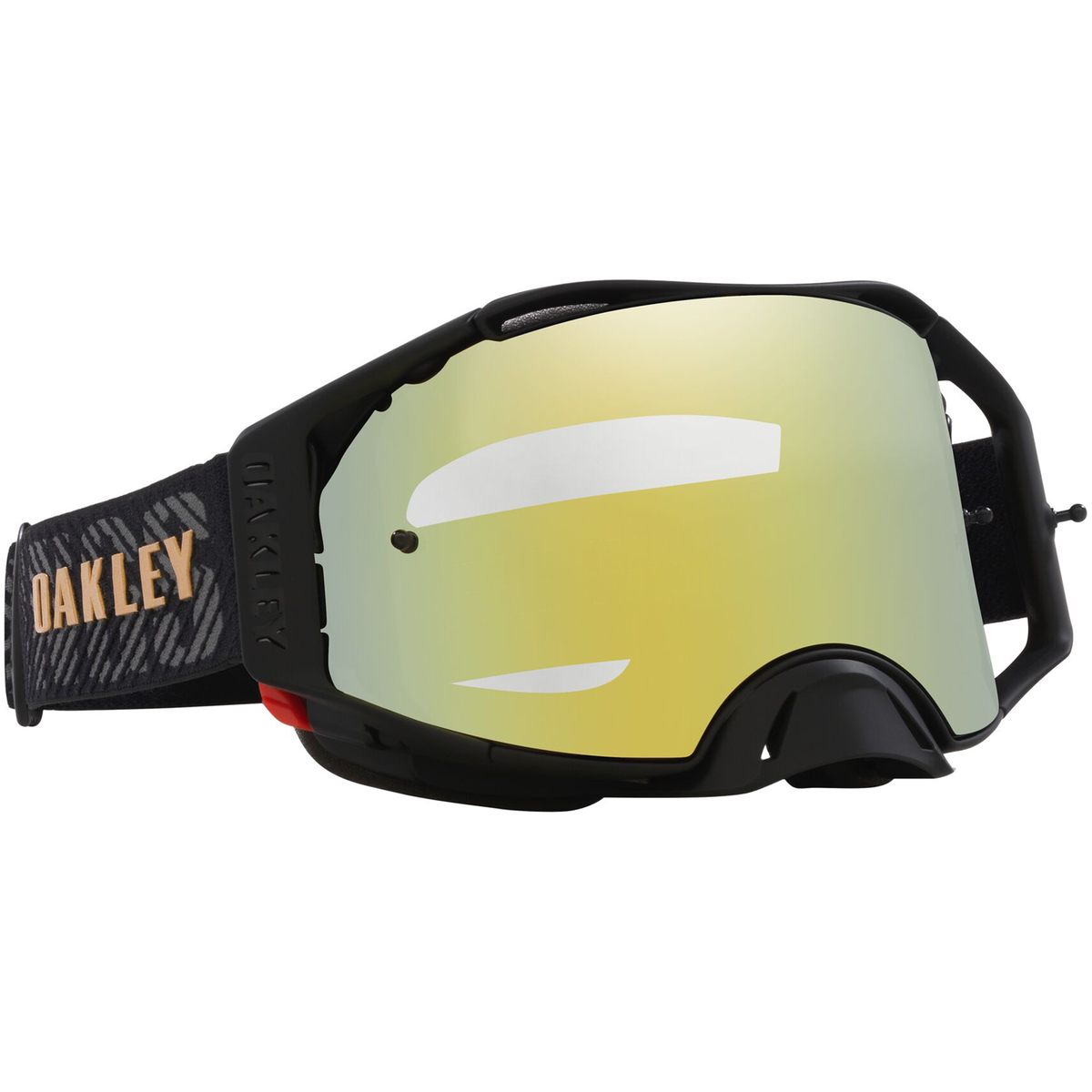 Oakley Airbrake MX Herlings Signature w/24k Iridium motocross goggle, front view