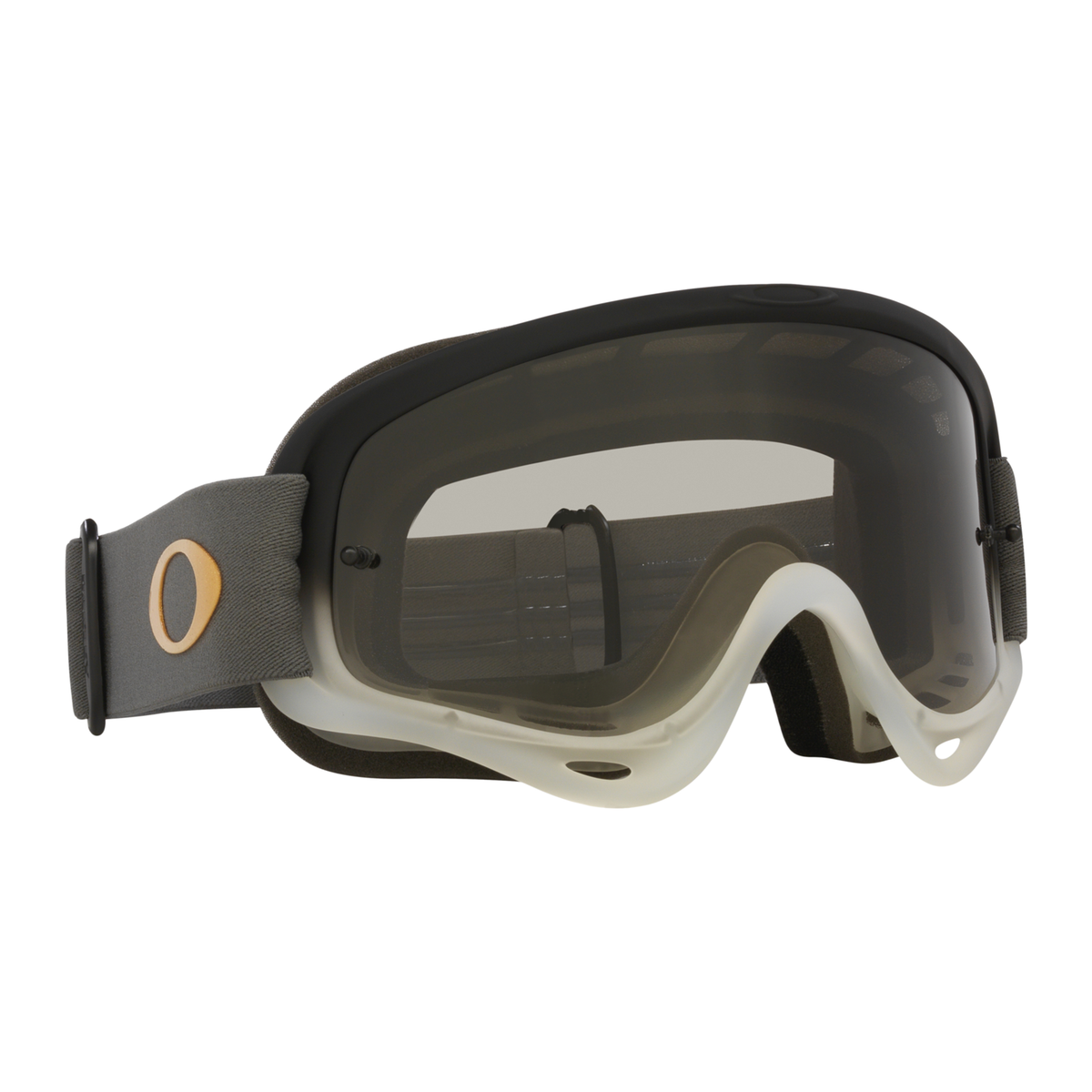 Oakley O Frame MX Team Grey w/Light Grey motocross goggle, front view