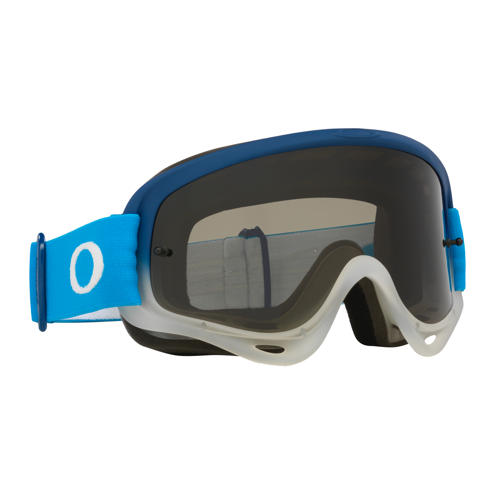 Oakley O Frame MX Team Blue w/Dark Grey motocross goggle, front view