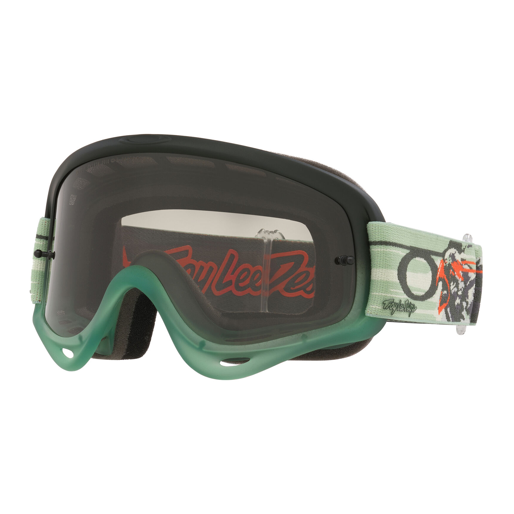 Oakley O Frame MX TLD Tribe w/Clear motocross goggle, front view