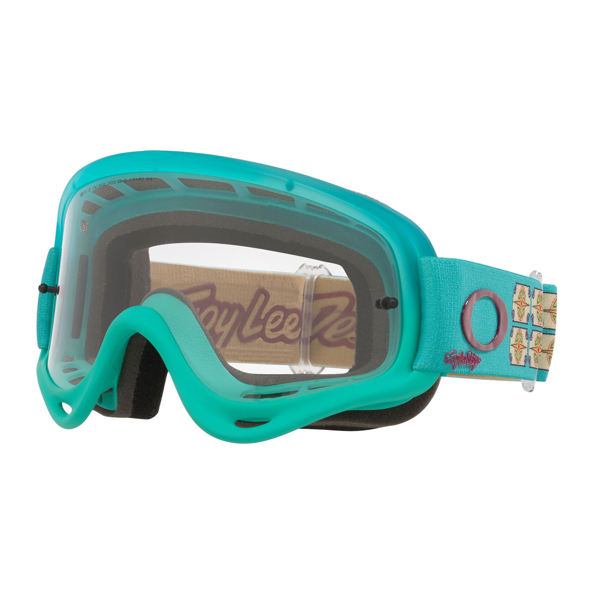 Oakley O Frame MX TLD Falcon w/Light Grey motocross goggle, front view