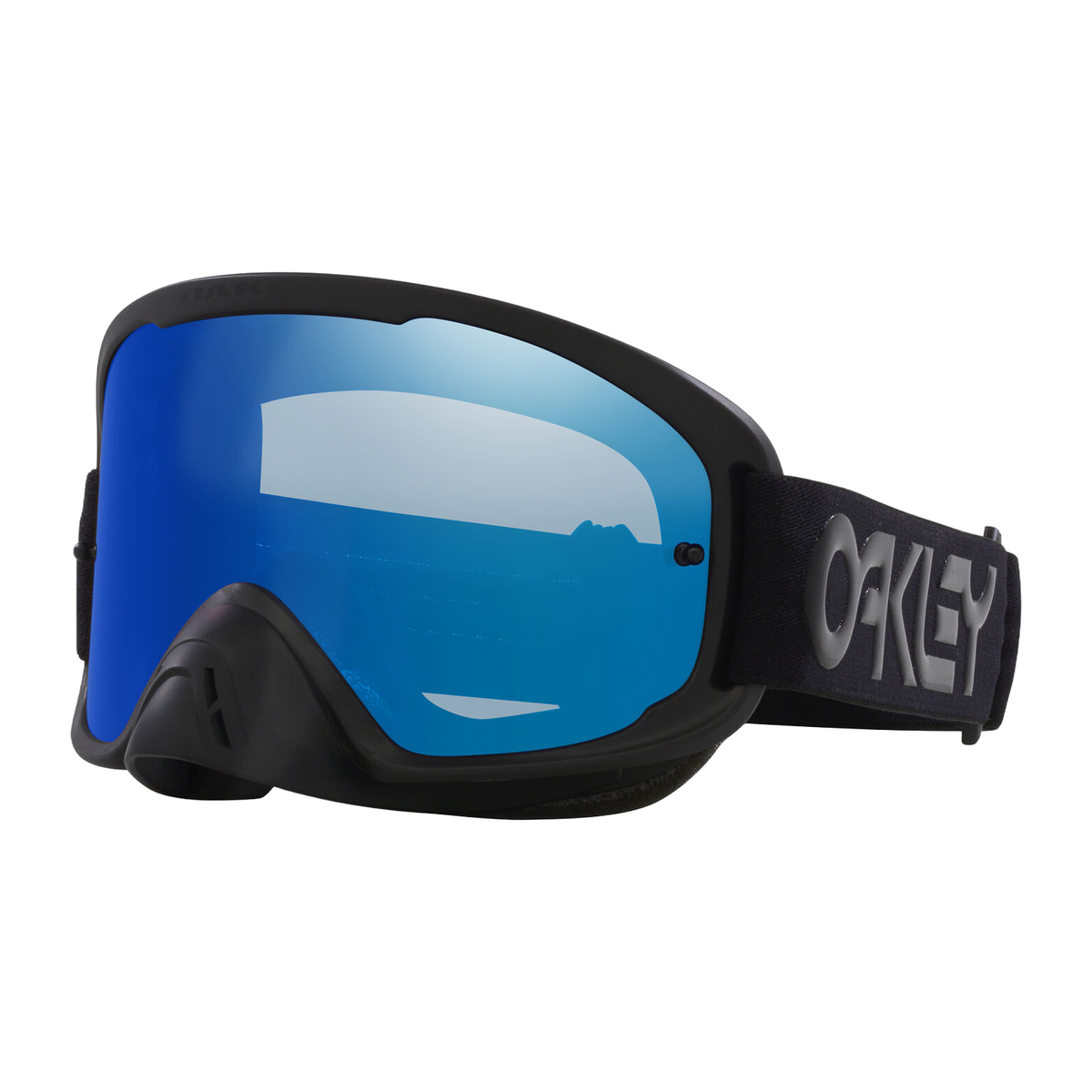 Oakley O Frame 2.0 Pro MX B1B Blackout w/Black Ice Iridium motocross goggle, front view