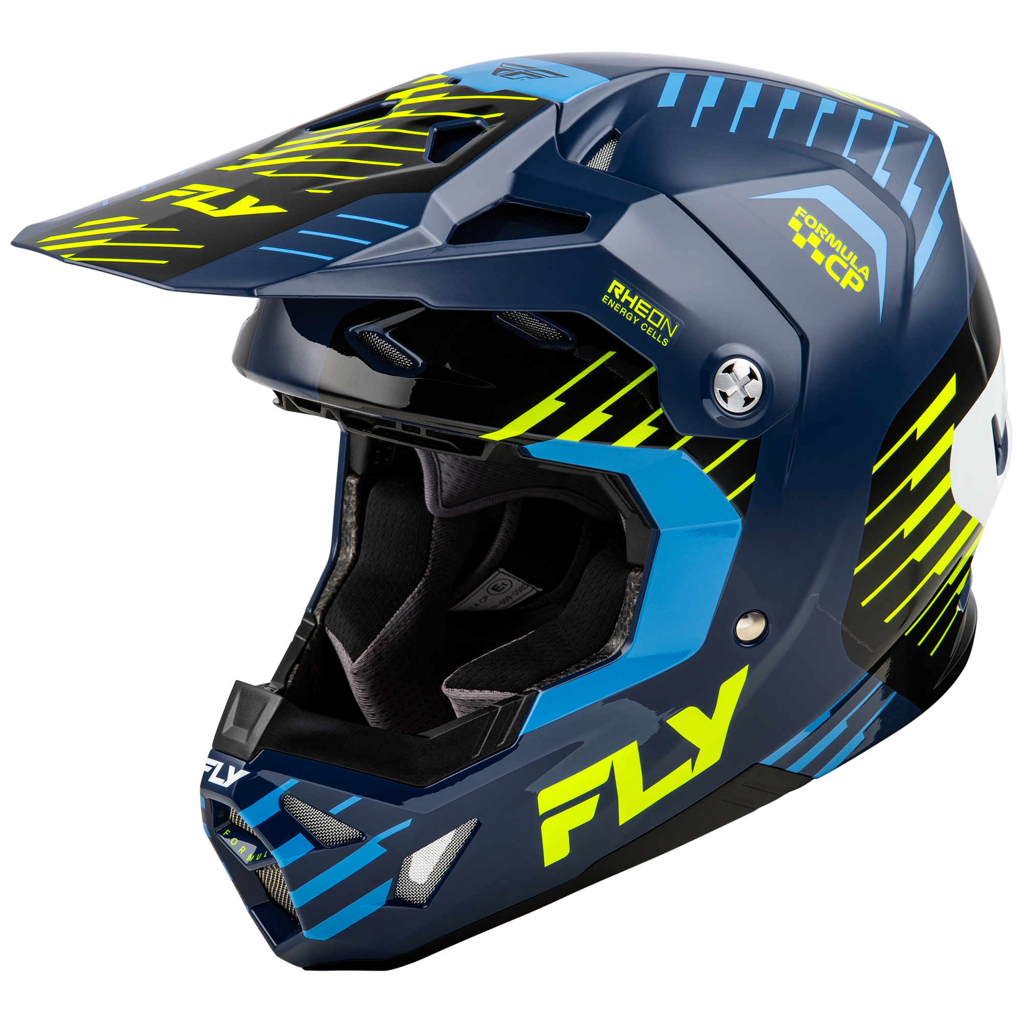 Formula CP Slice Helmet - Navy/Hi-Viz/White