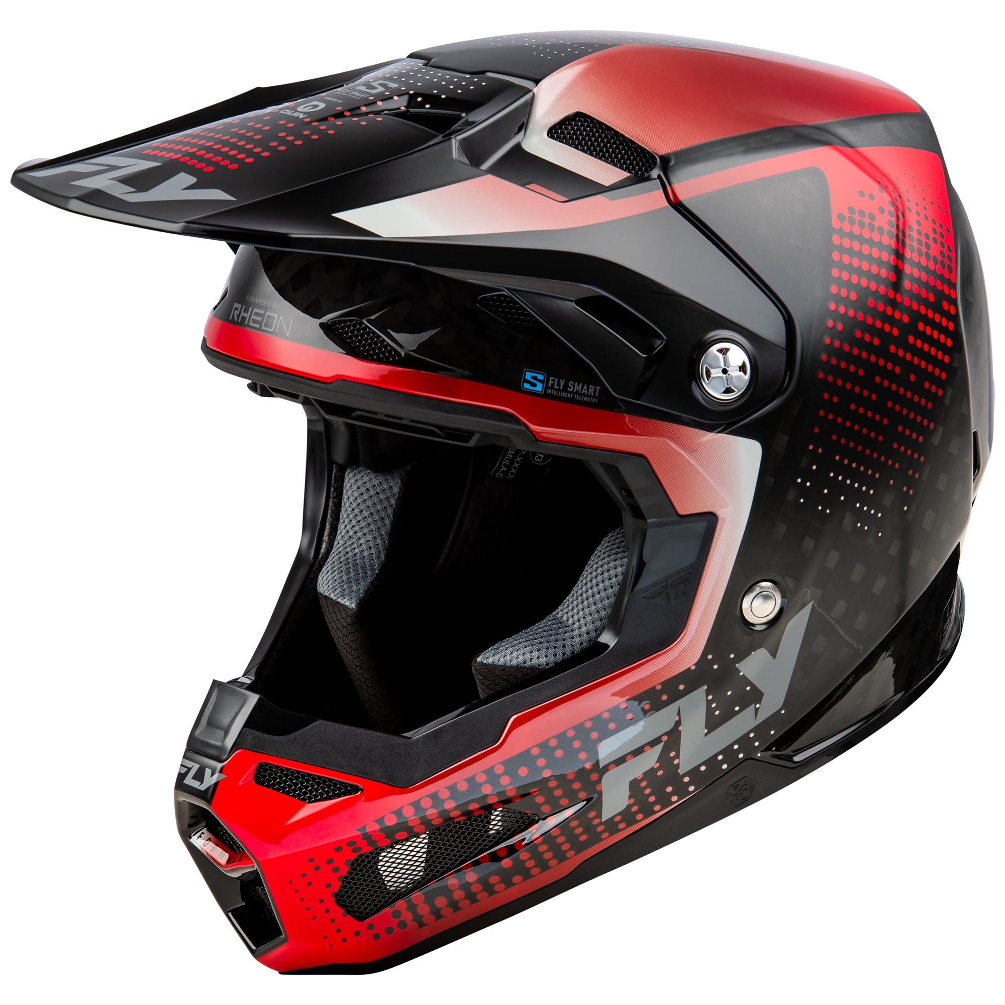 Formula S Protocol Carbon Helmet - Black Carbon/Red