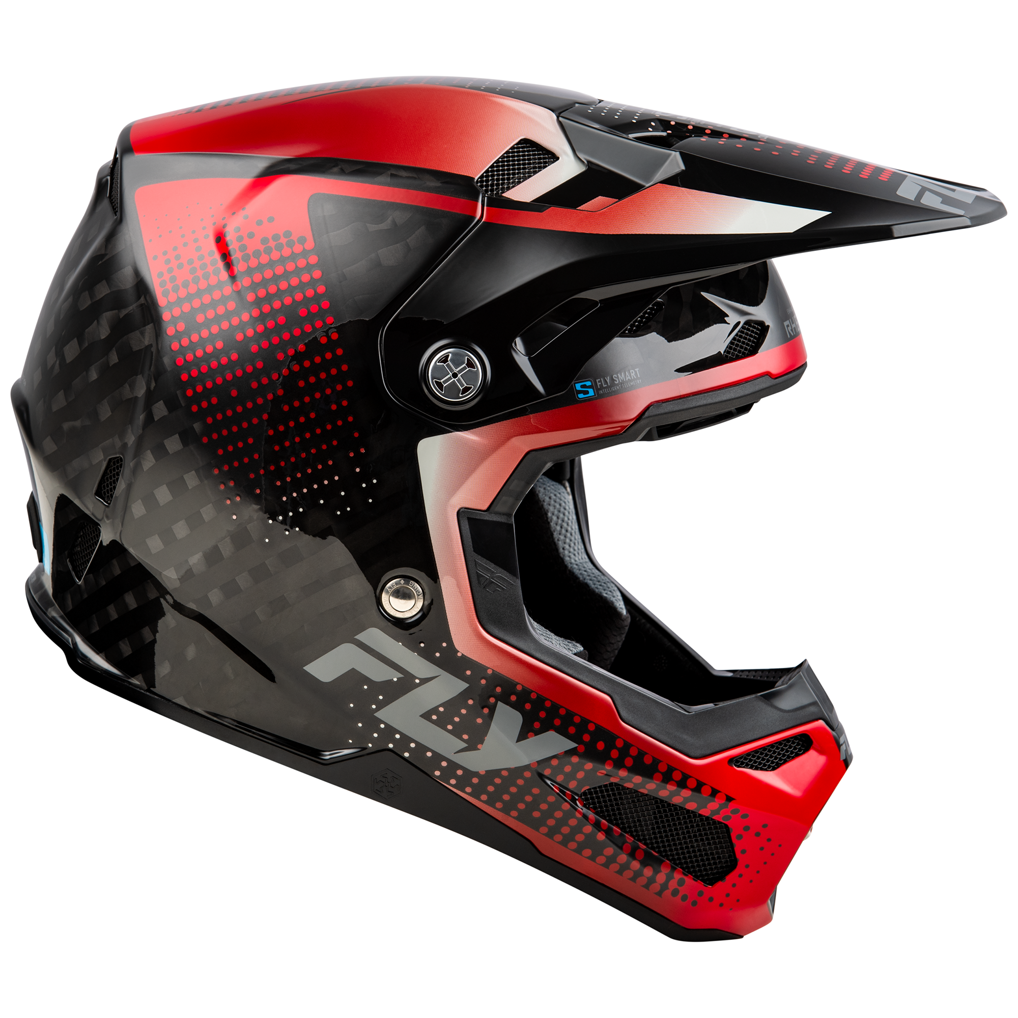 Formula S Protocol Carbon Helmet - Black Carbon/Red