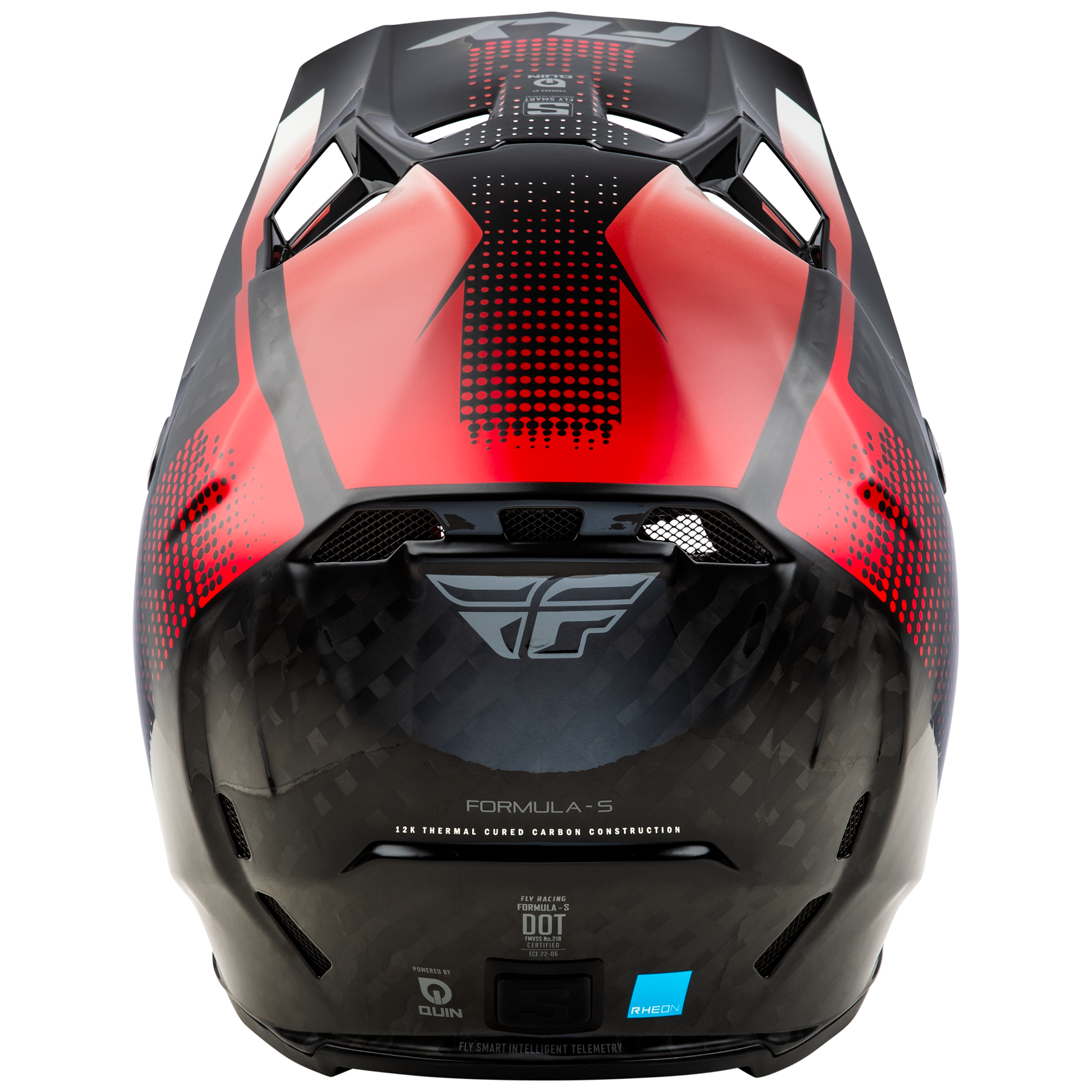 Formula S Protocol Carbon Helmet - Black Carbon/Red