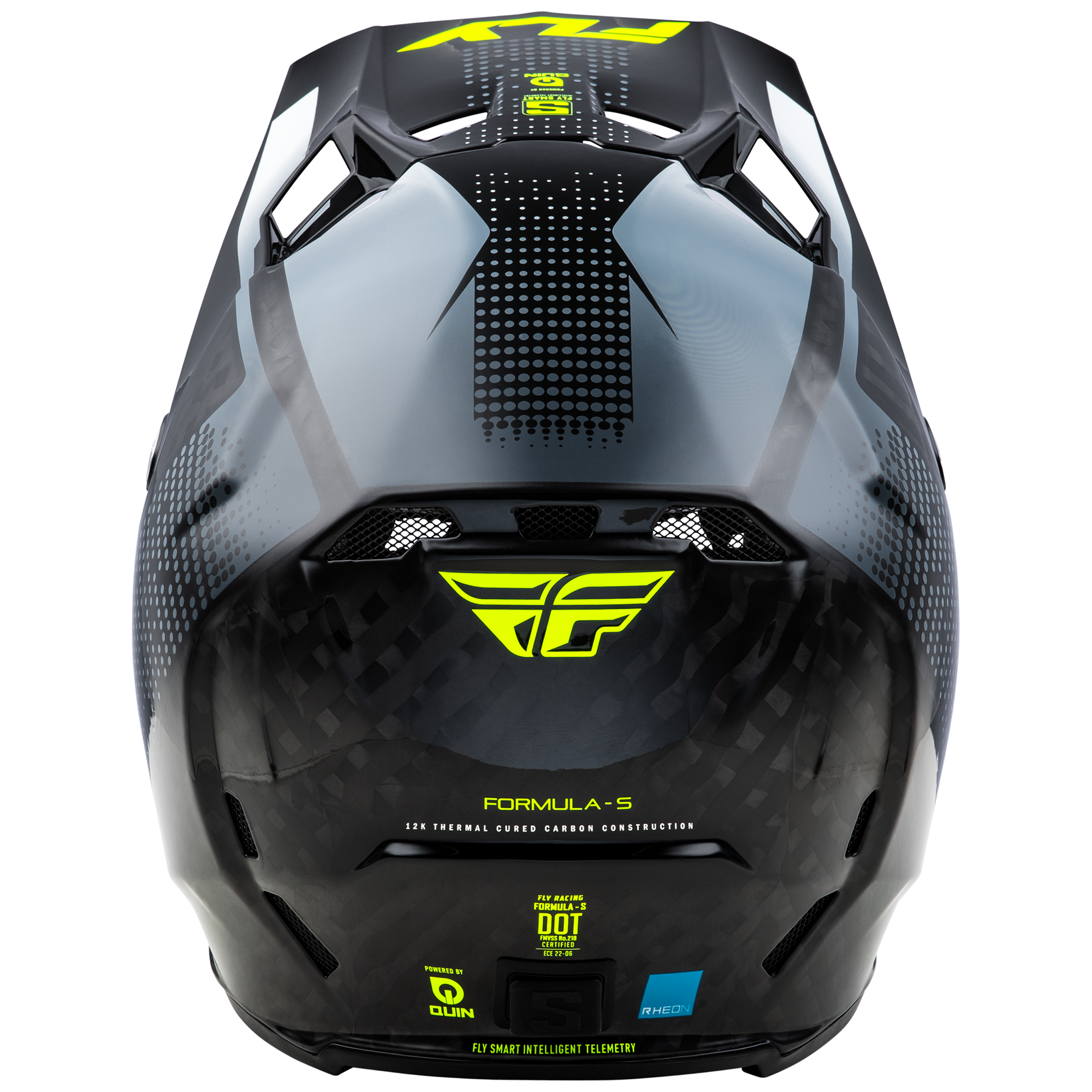 Formula S Protocol Carbon Helmet - Black Carbon/Grey/Hi-Viz