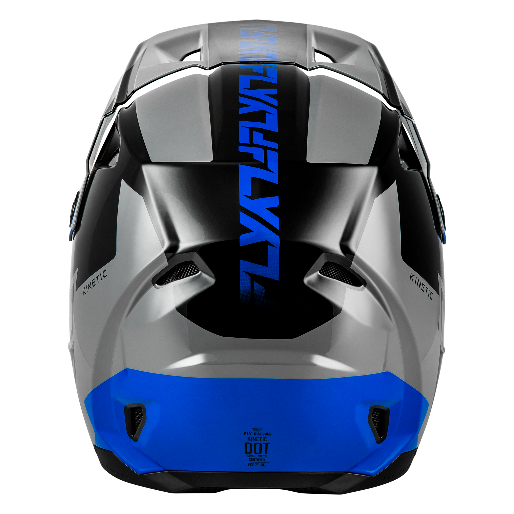 Kinetic Crest Helmet - Grey/Black/Blue
