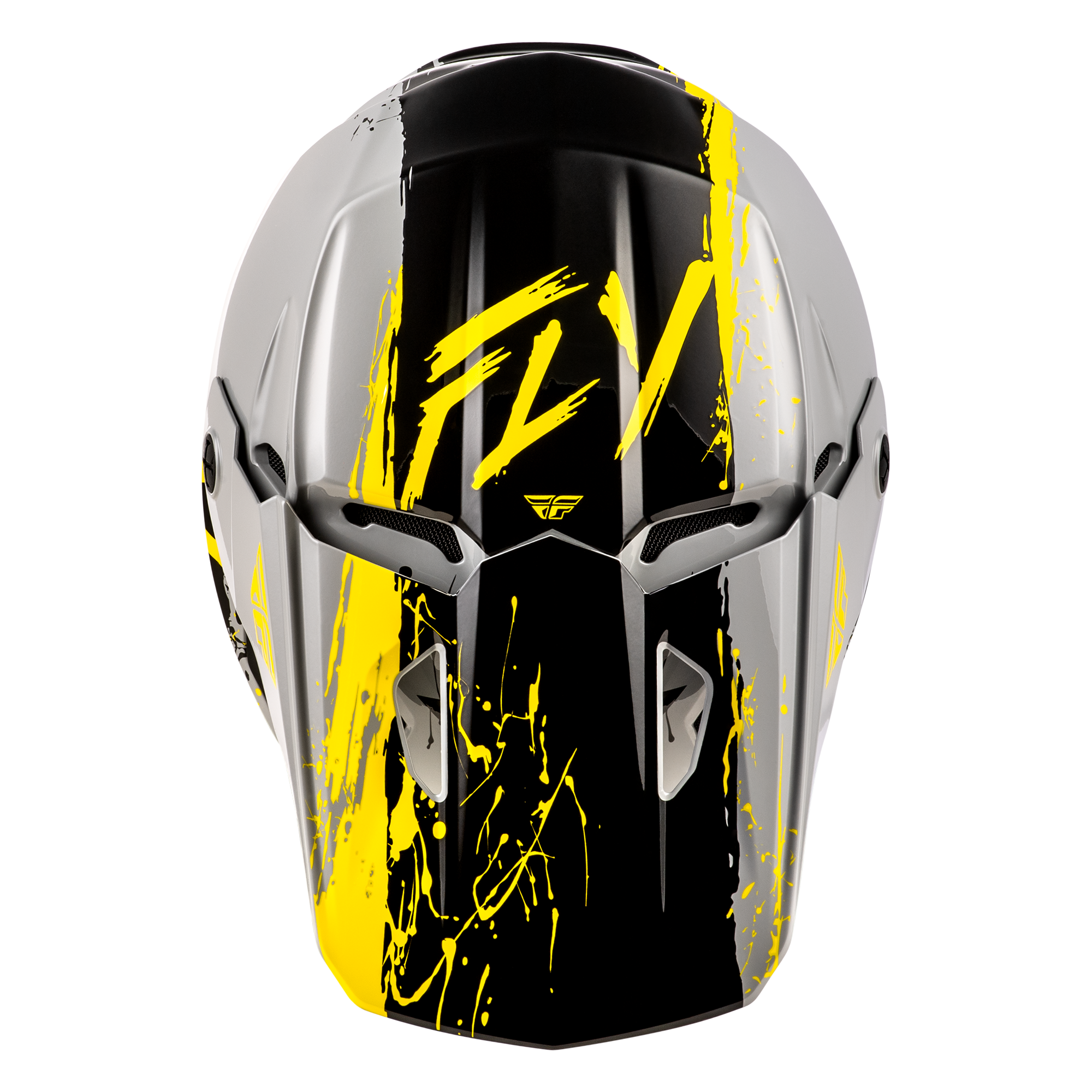 Kinetic Youth Drip Helmet - Grey/Black/Yellow