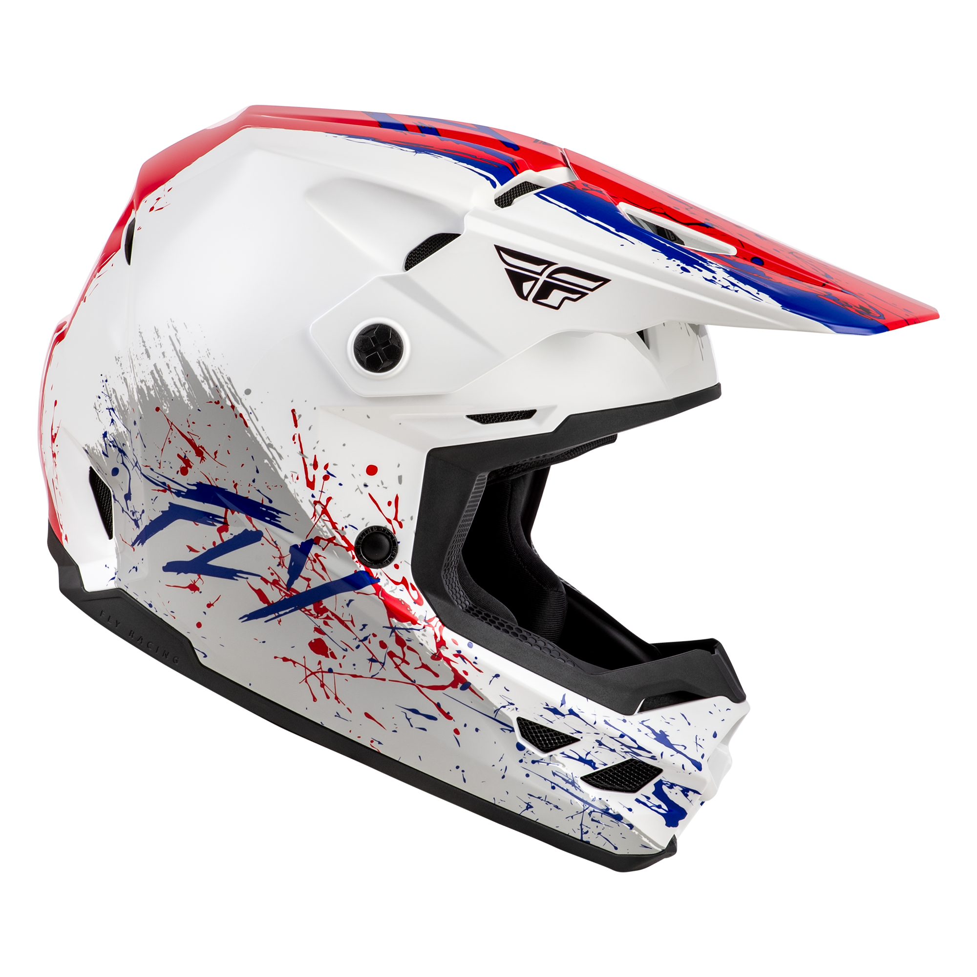 Kinetic Youth Drip Helmet - Red/White/Blue