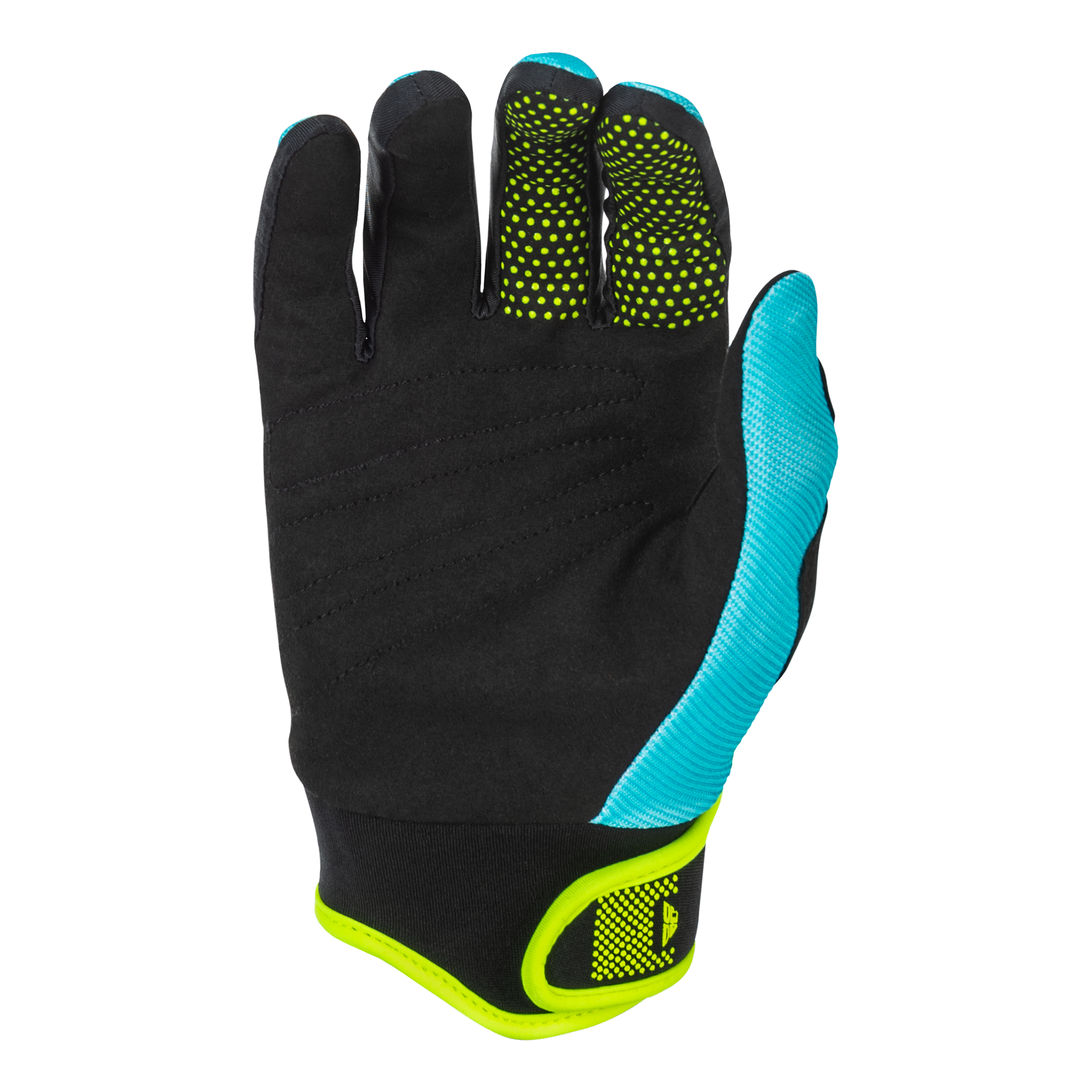 F-16 2026 Gloves - Aqua/Black/White