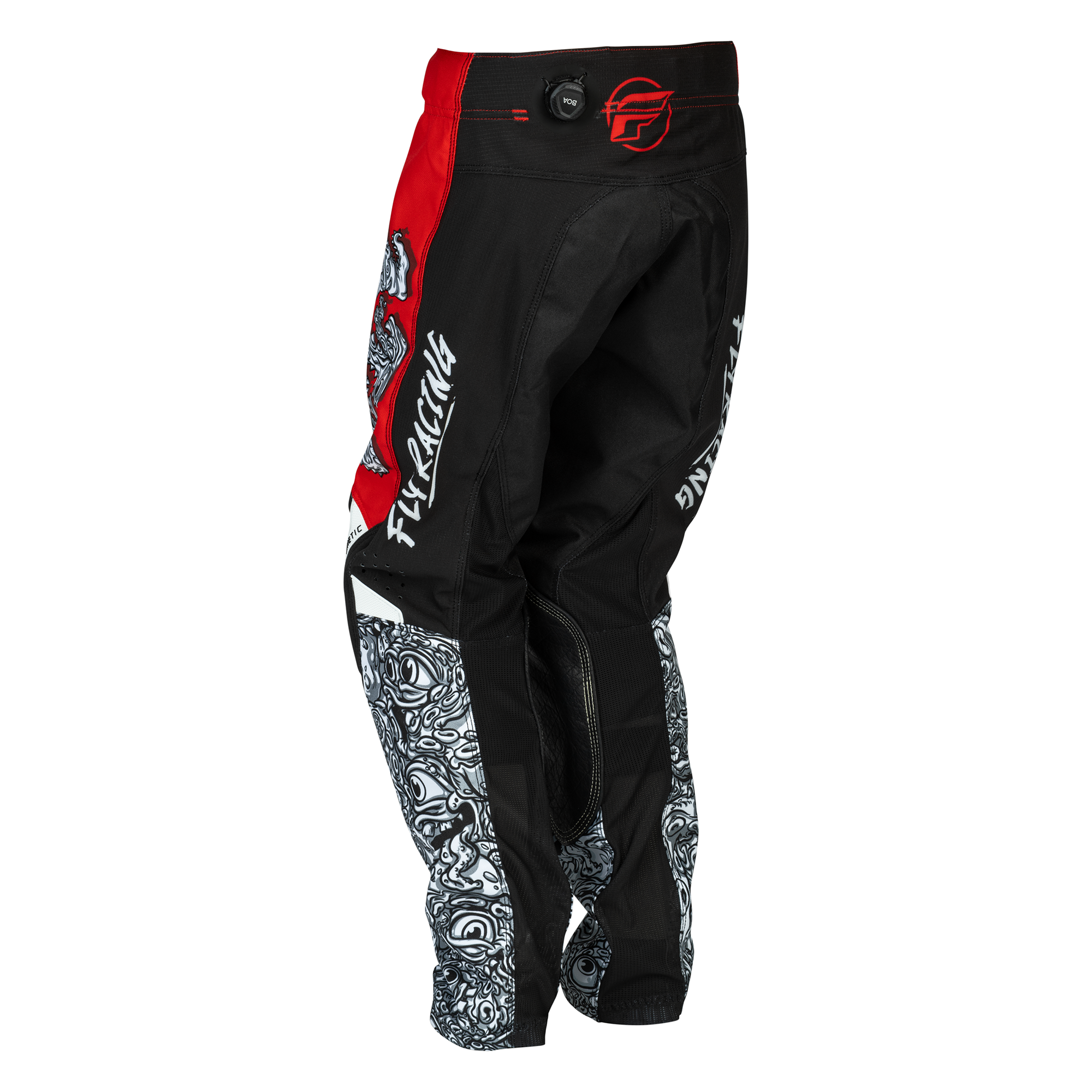 Kinetic 2026 Youth Mutant Pant - Red/White/Black