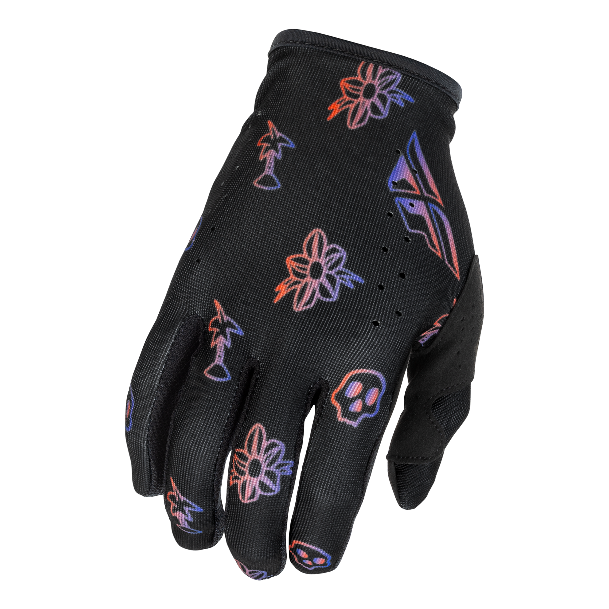 Lite Outline 2026 Youth Gloves - Black/Red/Purple