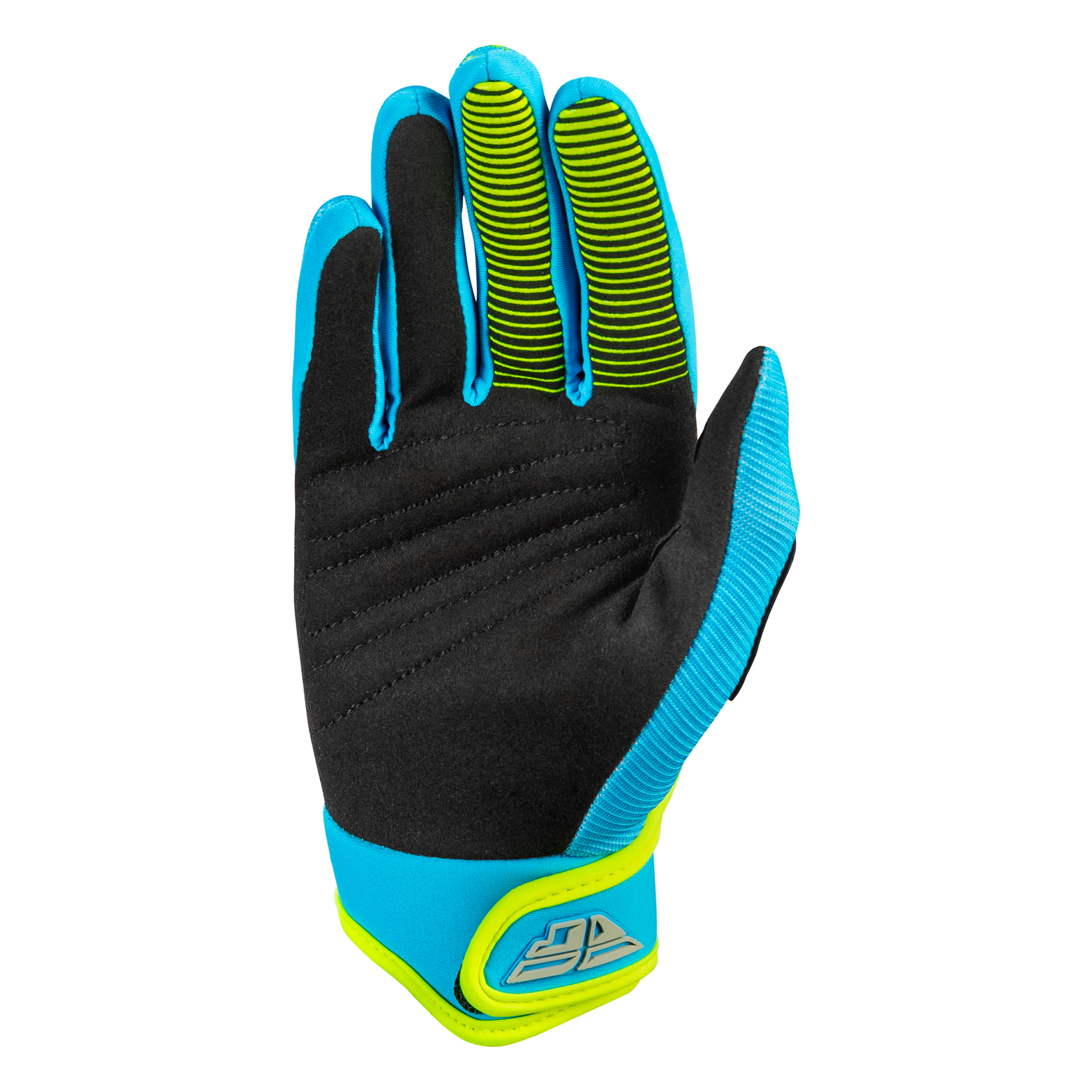 F-16 2026 Youth Gloves - Blue/Hi-Viz