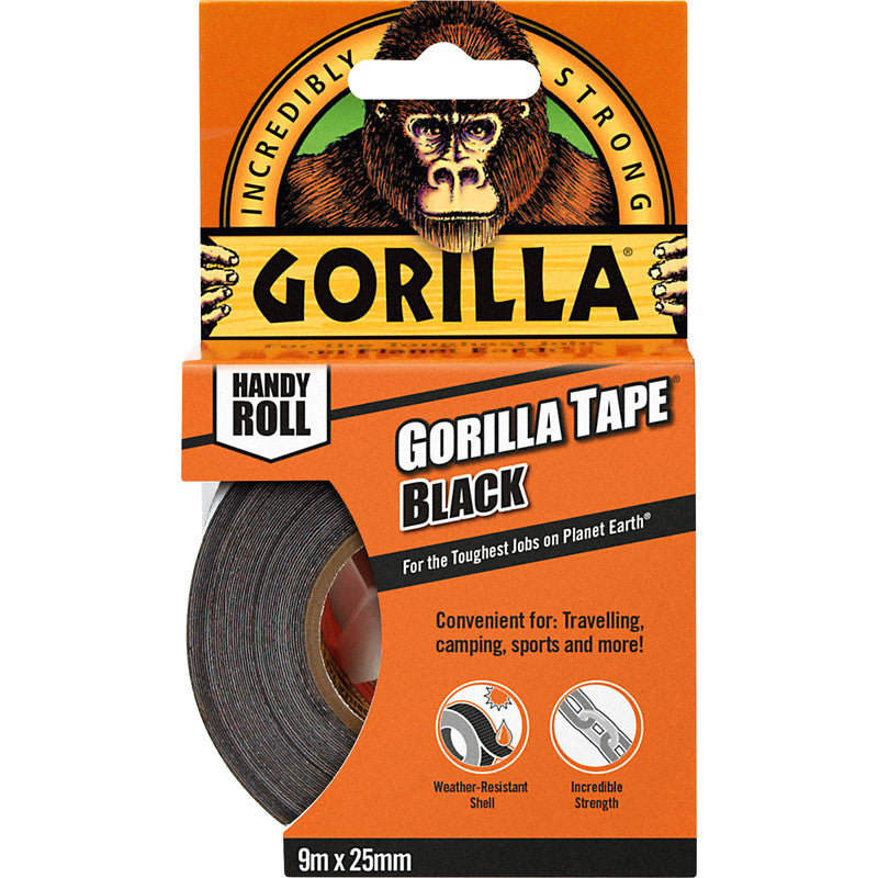 Gorilla Tape Black - 9m x 25mm