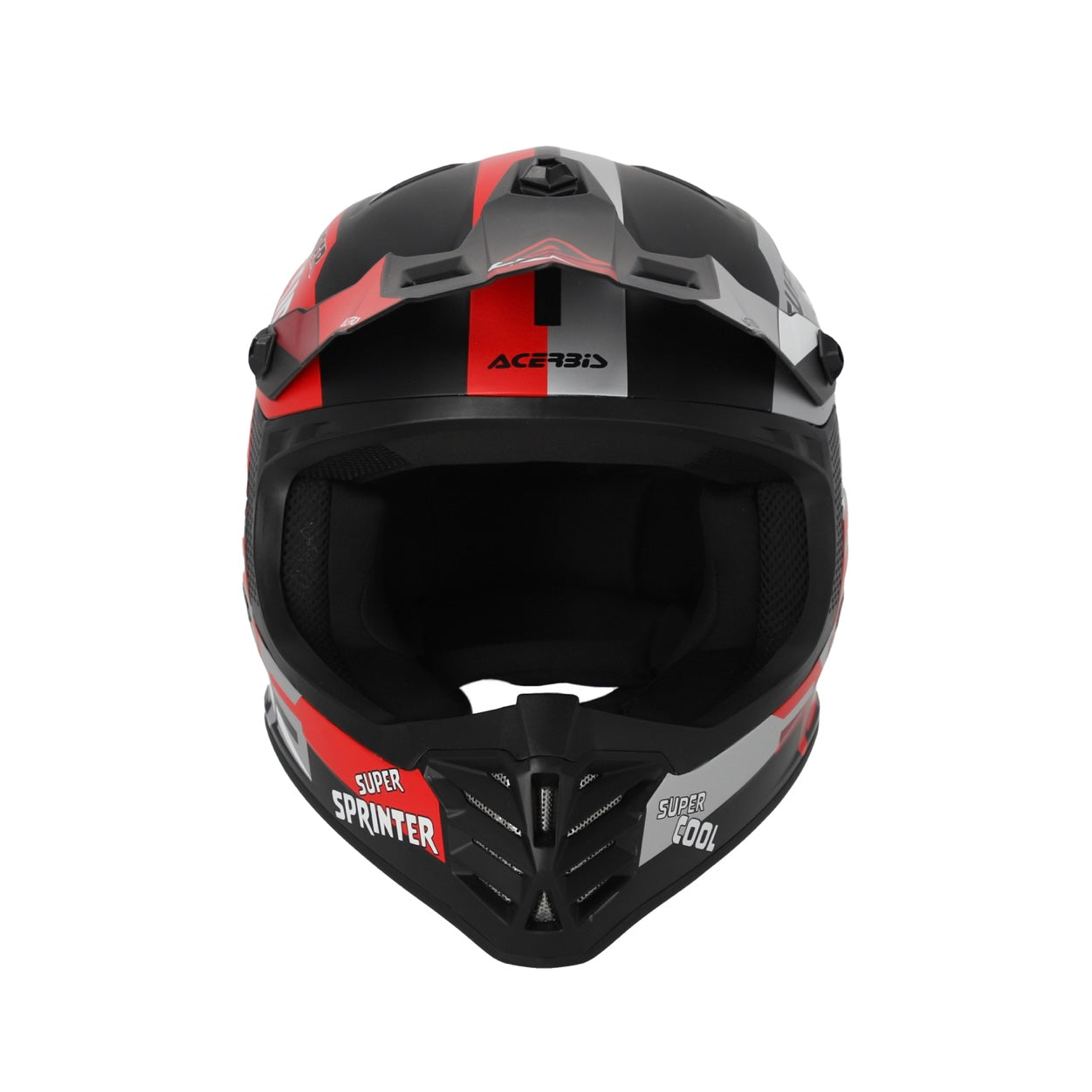 ACERBIS Kids Profile Junior Helmet - Black/Red