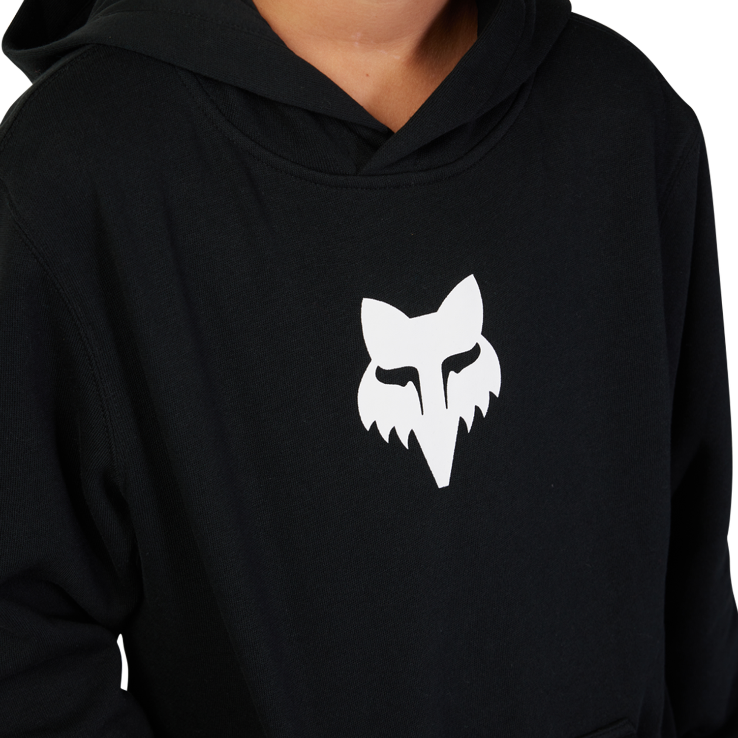 YTH FOX HEAD FLC PO - BLACK