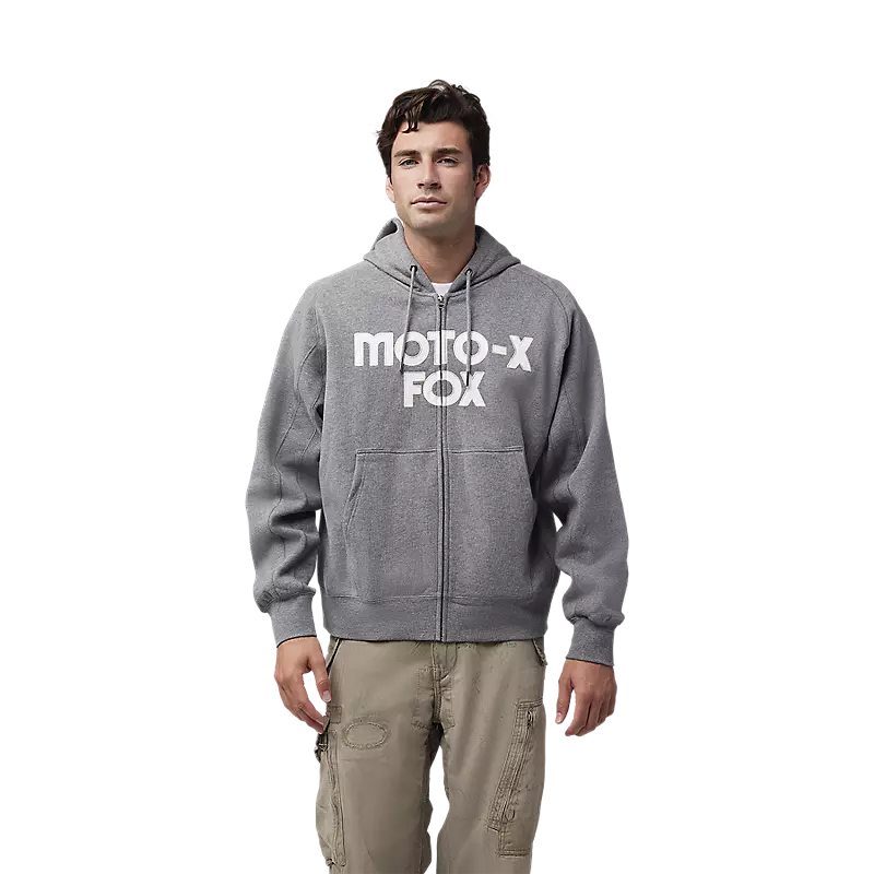 Moto-X Oversized Zip Hoodie Graphite