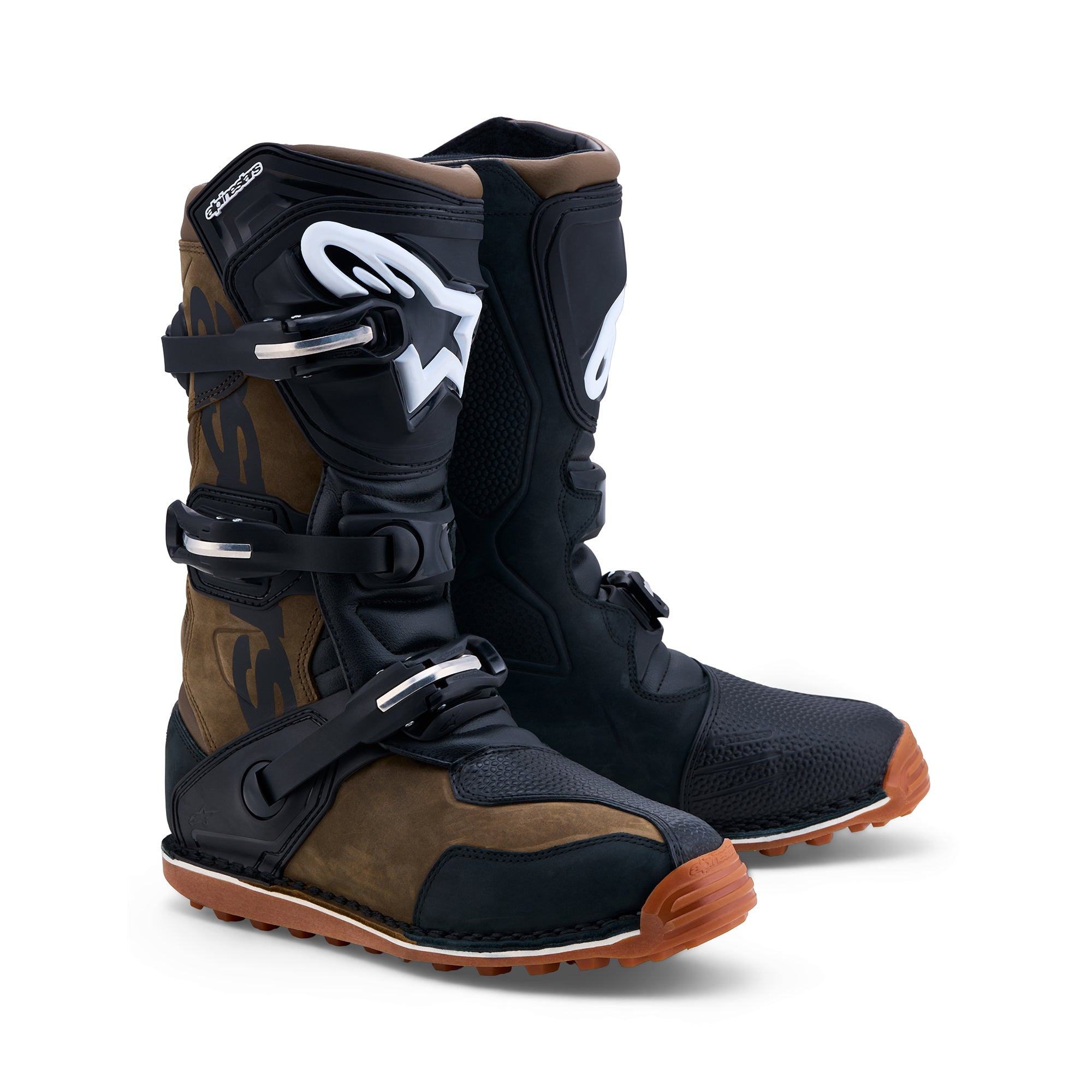 Alpinestars Tech T Boots - Brown Black Gum