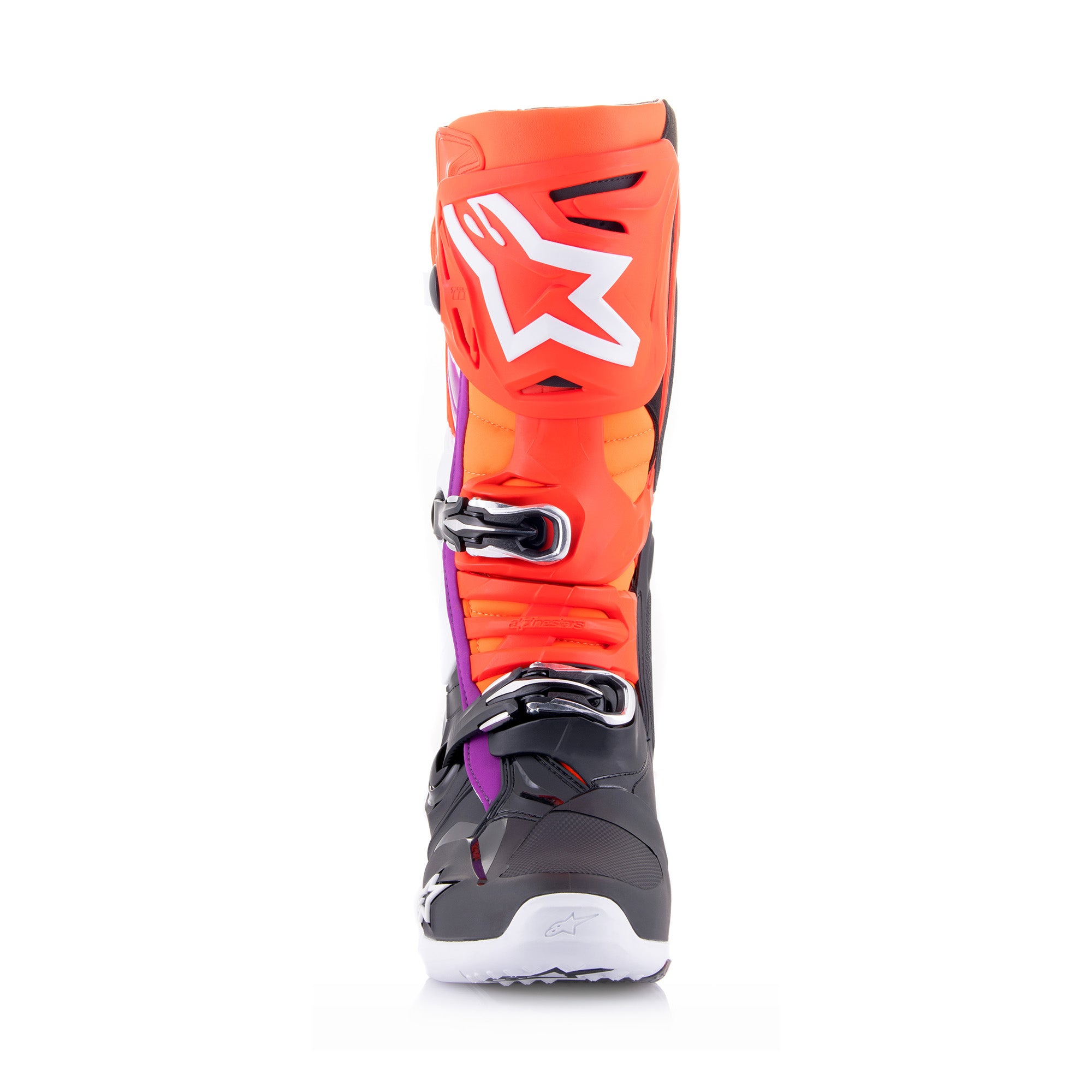 Alpinestars Tech 10 Motocross Boots - Black/Red/Fluorescent Orange/Fluorescent White