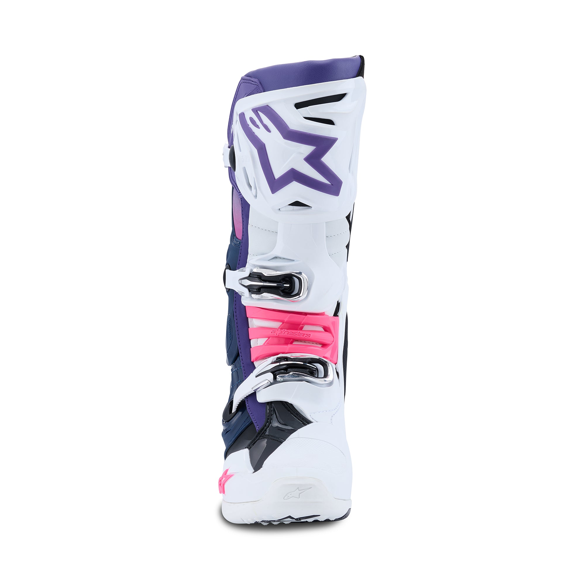 Alpinestars Tech 10 Boots - White Violet Navy Blue Pink Fluo - view 5