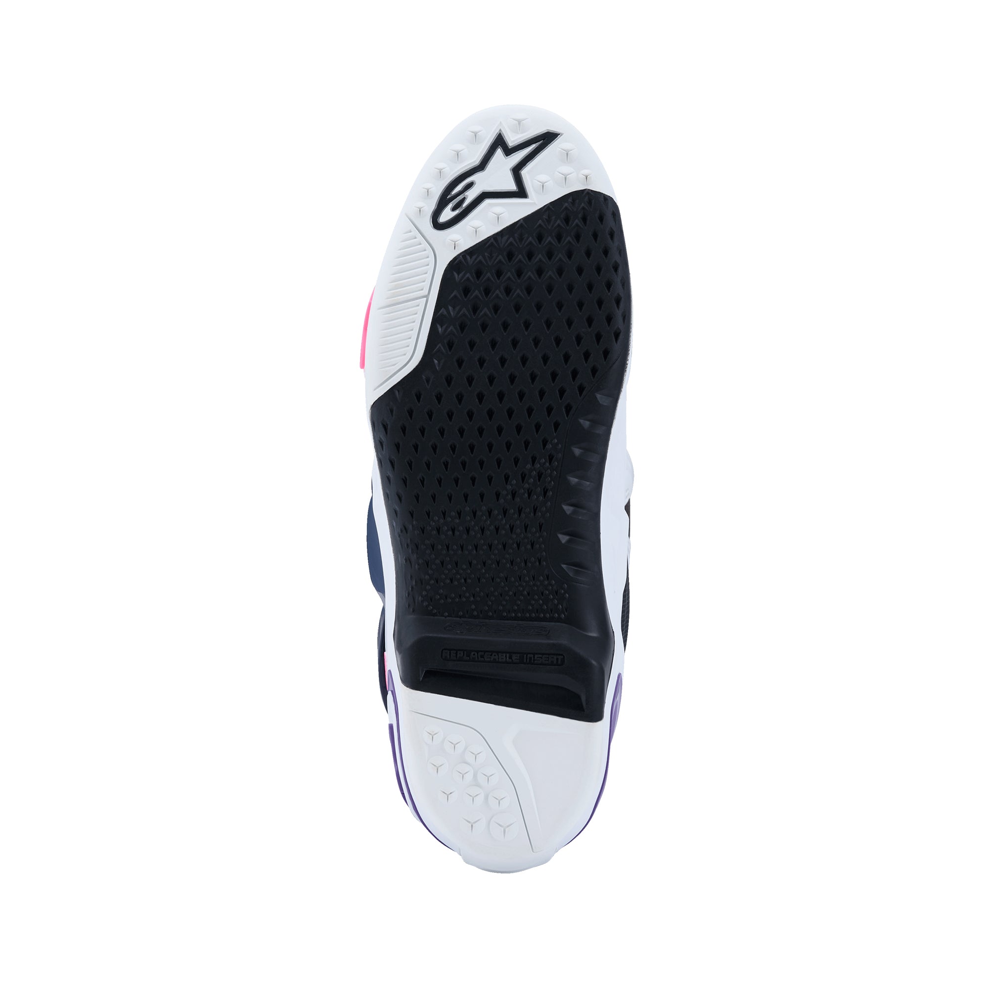Alpinestars Tech 10 Boots - White Violet Navy Blue Pink Fluo - view 7