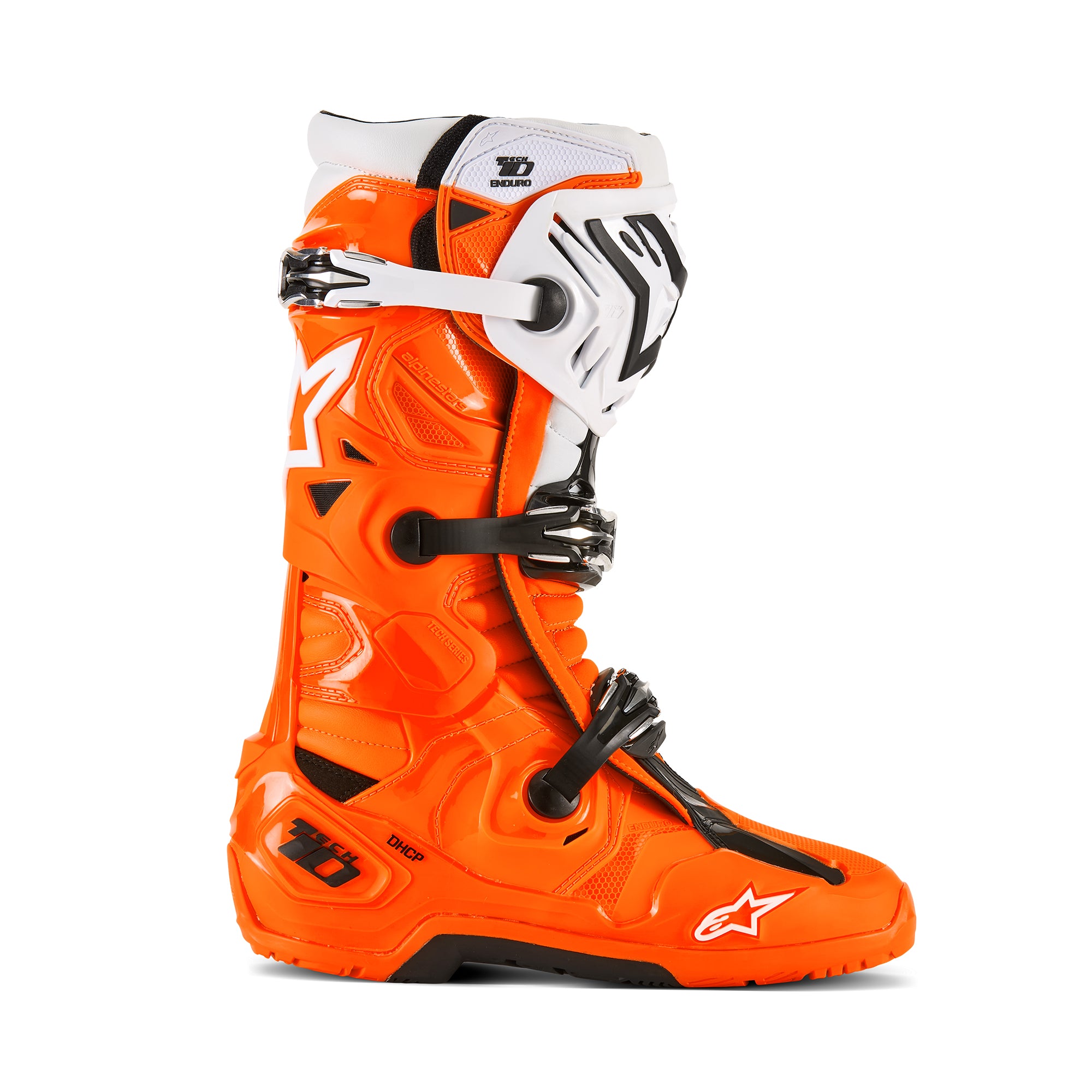 Alpinestars Tech 10 Enduro - Orange Fluo / Black / White