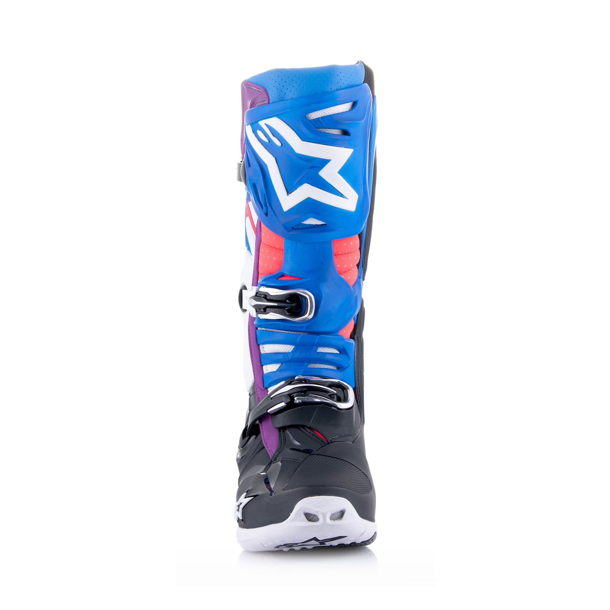 Alpinestars Tech 10 Supervented - Black Enamel Blue Purple White Boots