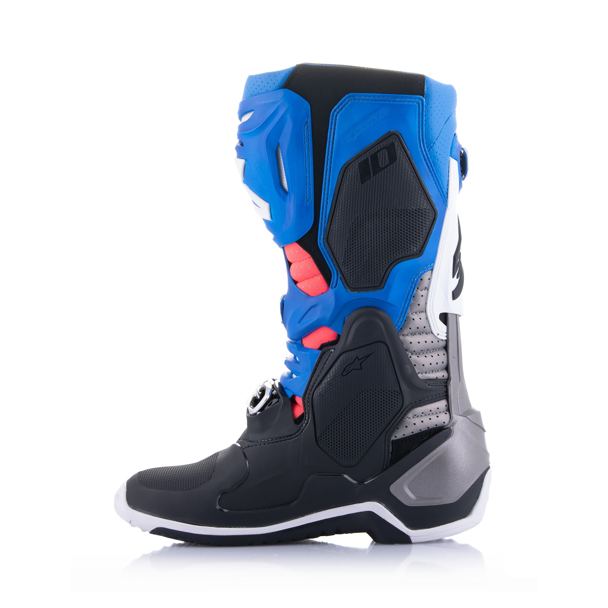 Alpinestars Tech 10 Supervented - Black Enamel Blue Purple White Boots