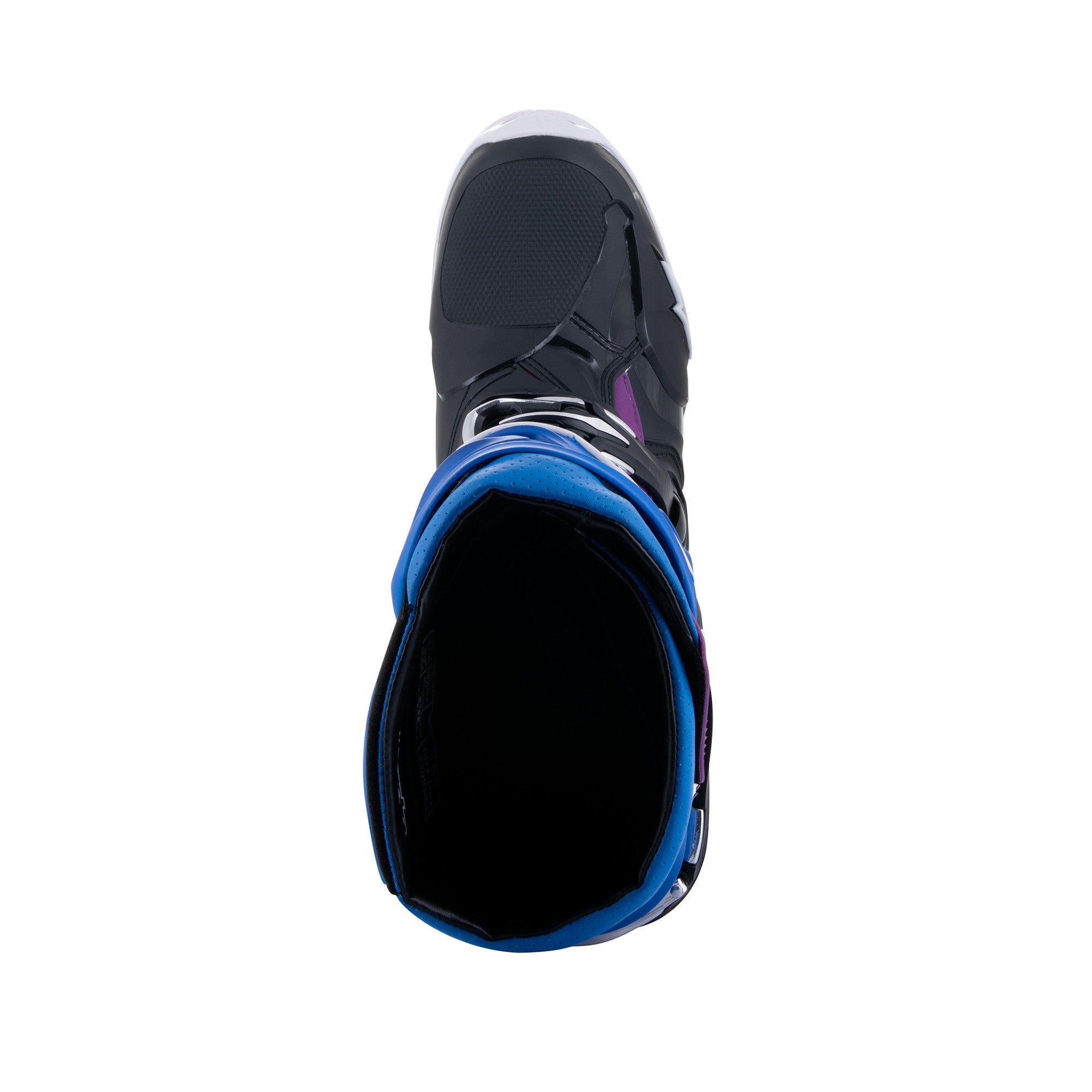 Alpinestars Tech 10 Supervented - Black Enamel Blue Purple White Boots