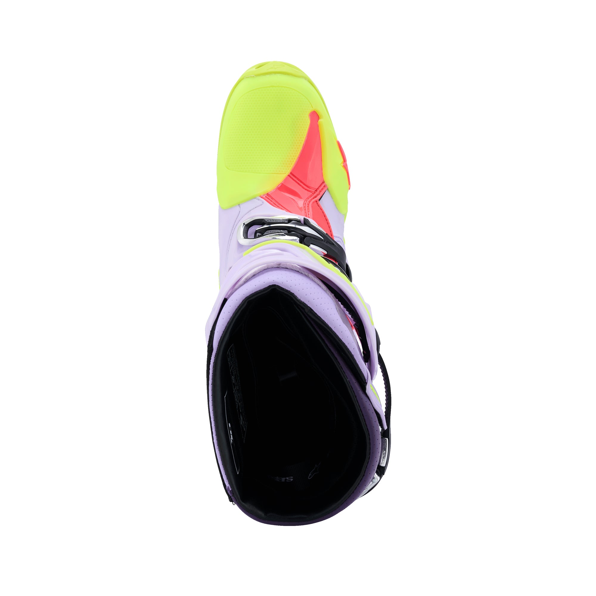 Alpinestars Tech 10 Supervented Boots - Purple Yellow Fluo Diva Pink - view 6