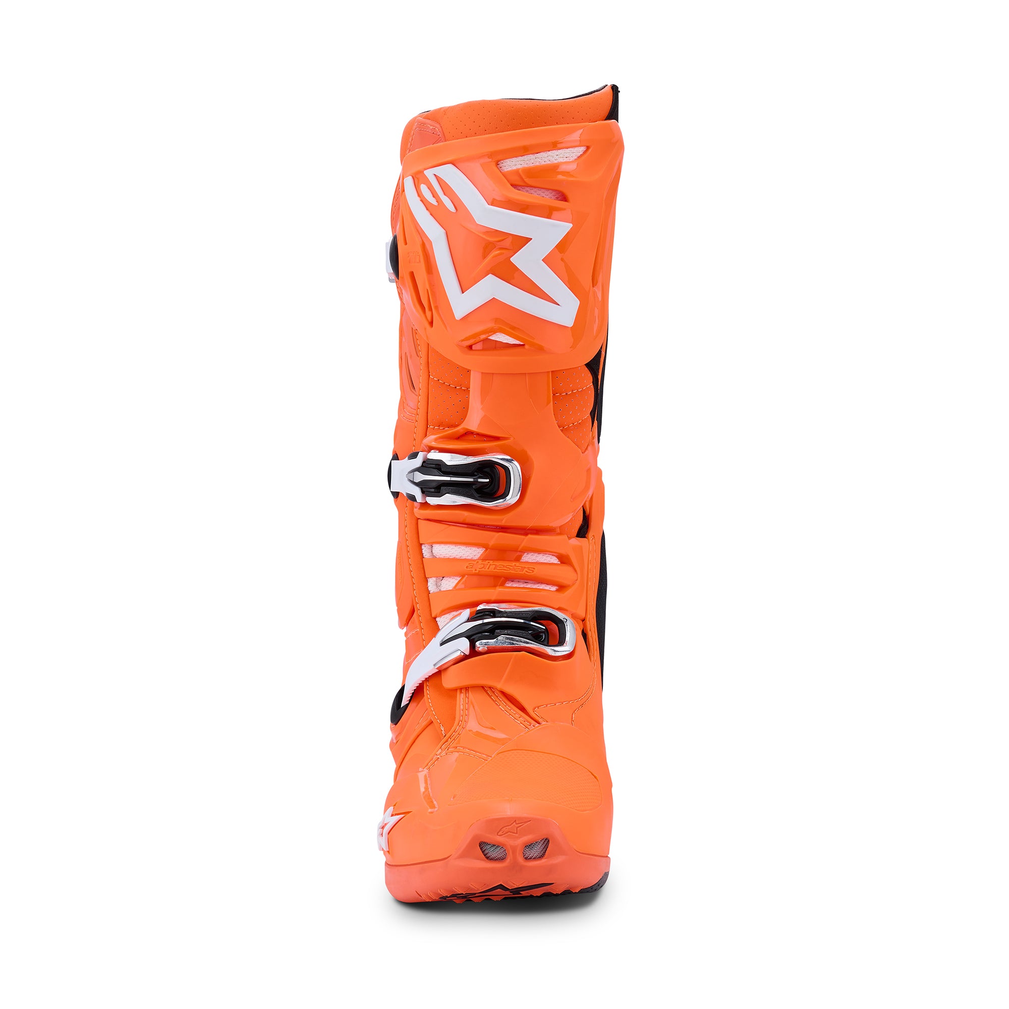 Alpinestars Tech 10 Supervented Boots - Orange Fluo Black White - view 5