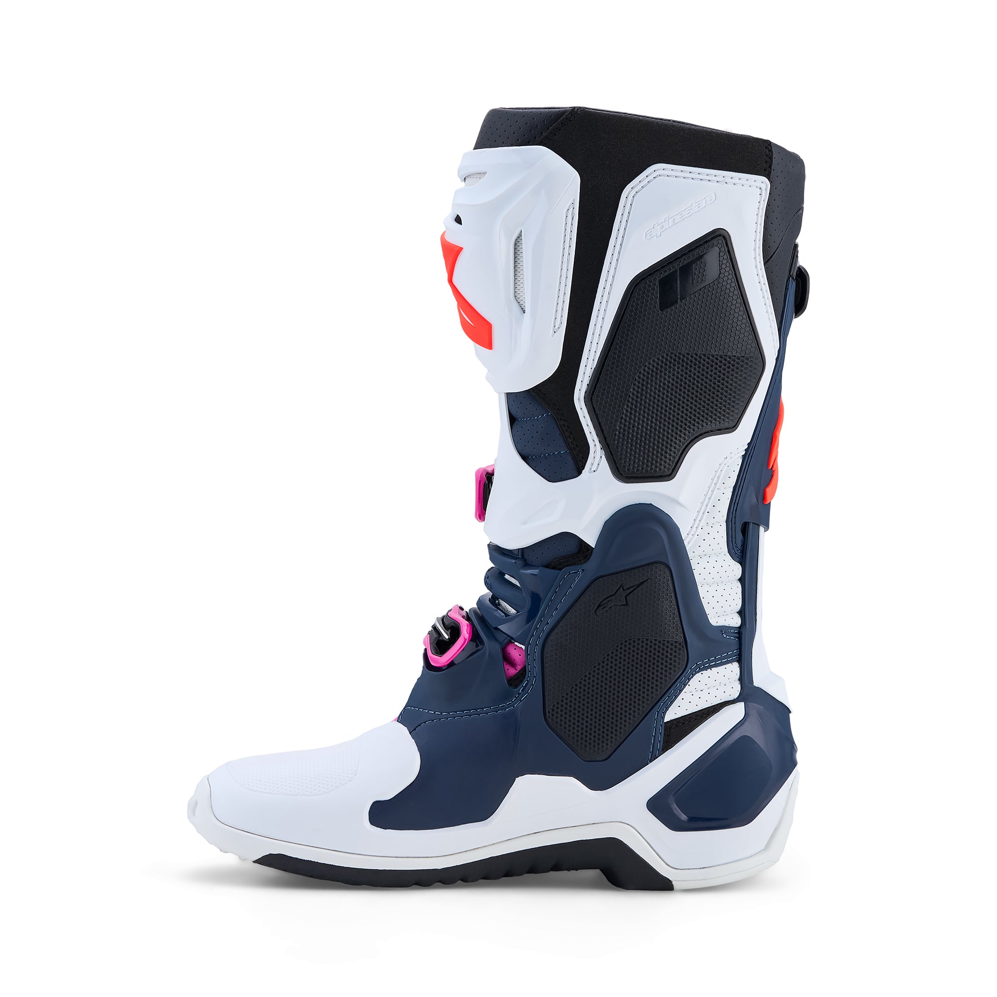 Alpinestars Tech 10 Supervented Boots - Dark Blue White Black Fuxia - view 4
