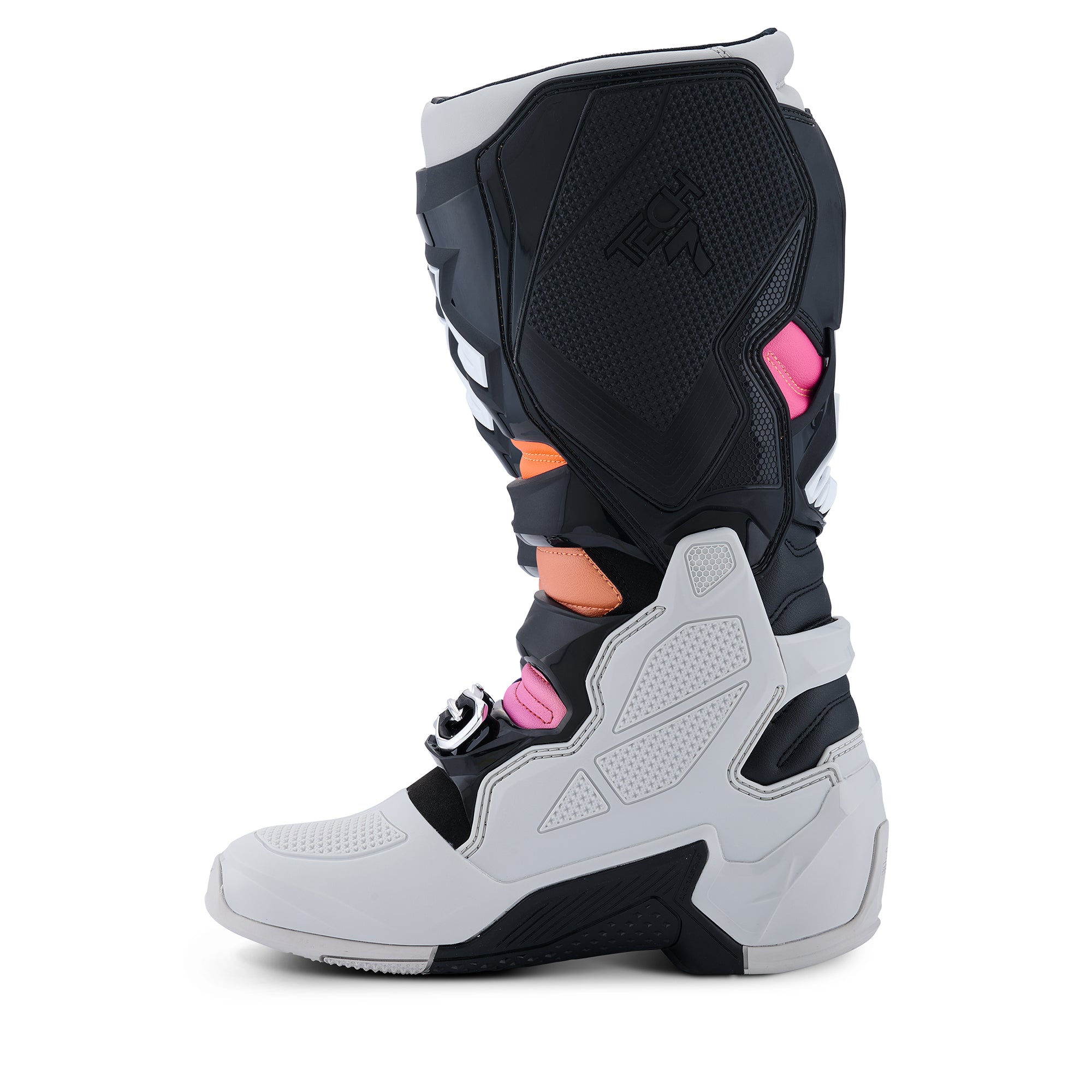 Alpinestars Tech 7 Boots - Black Light Gray Orange Fluo Magenta - view 4