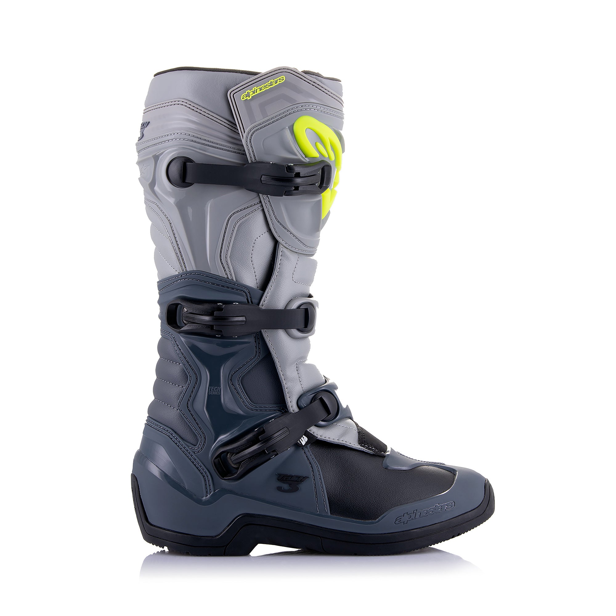 Alpinestars Tech 3 - Dark Gray Light Gray Black Boots