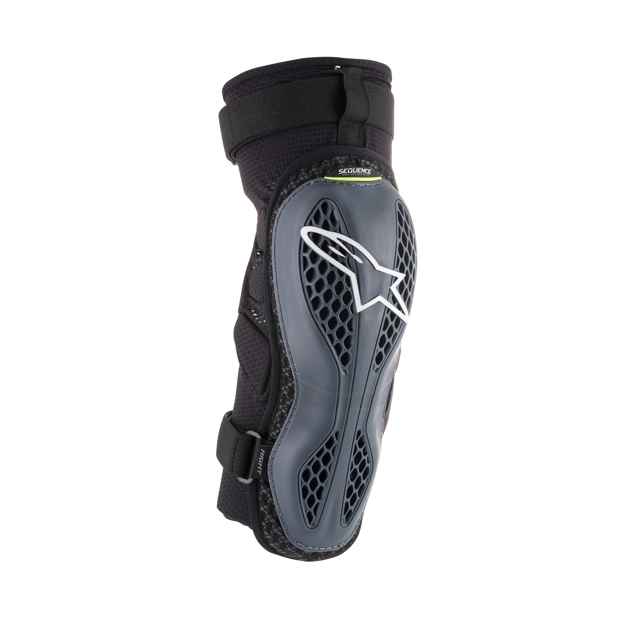 Alpinestars Sequence Knee Protector - Anthracite Yellow Fluo