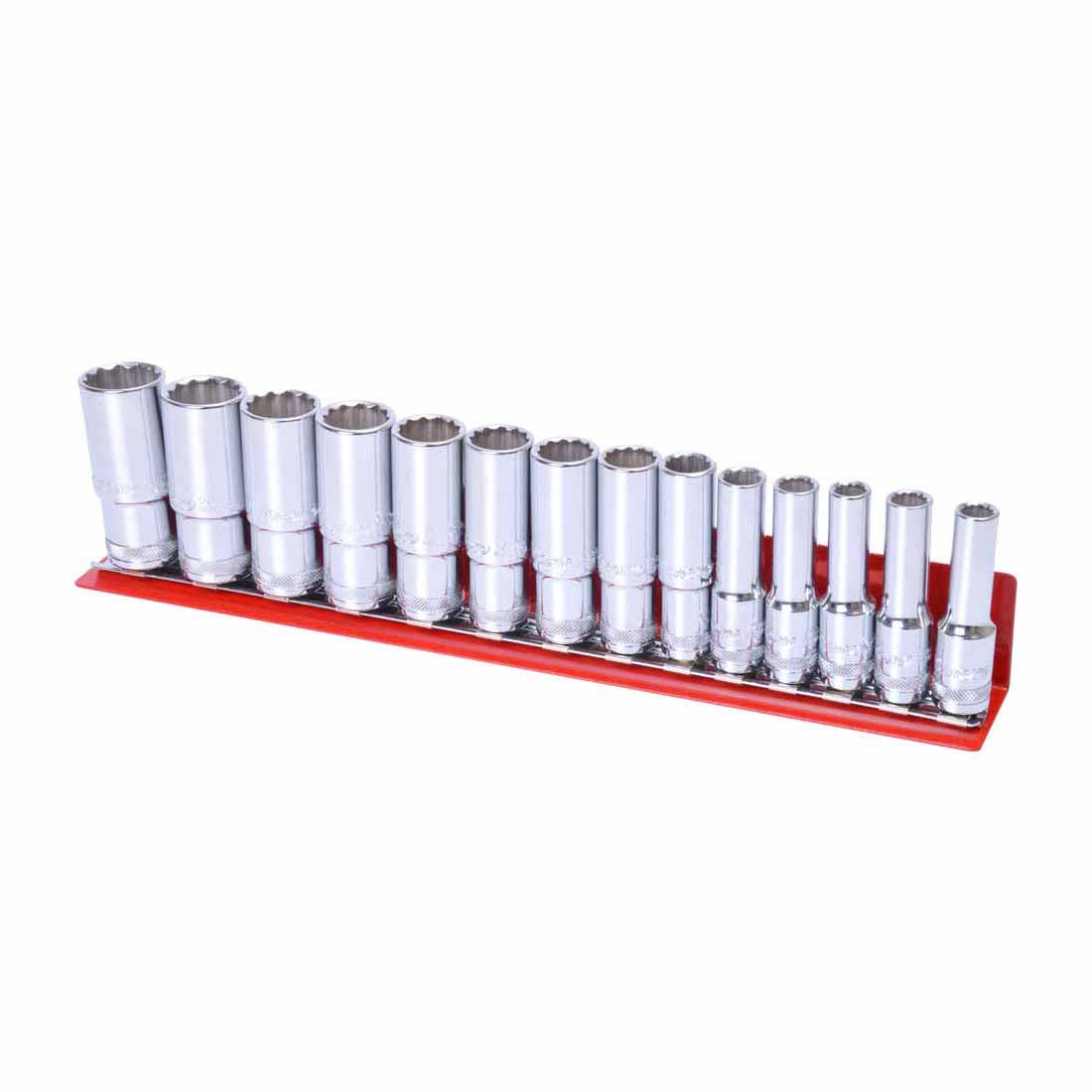 BOXO 10Pc 1/2" Magnetic  L-Type Socket Tray - Green or Red